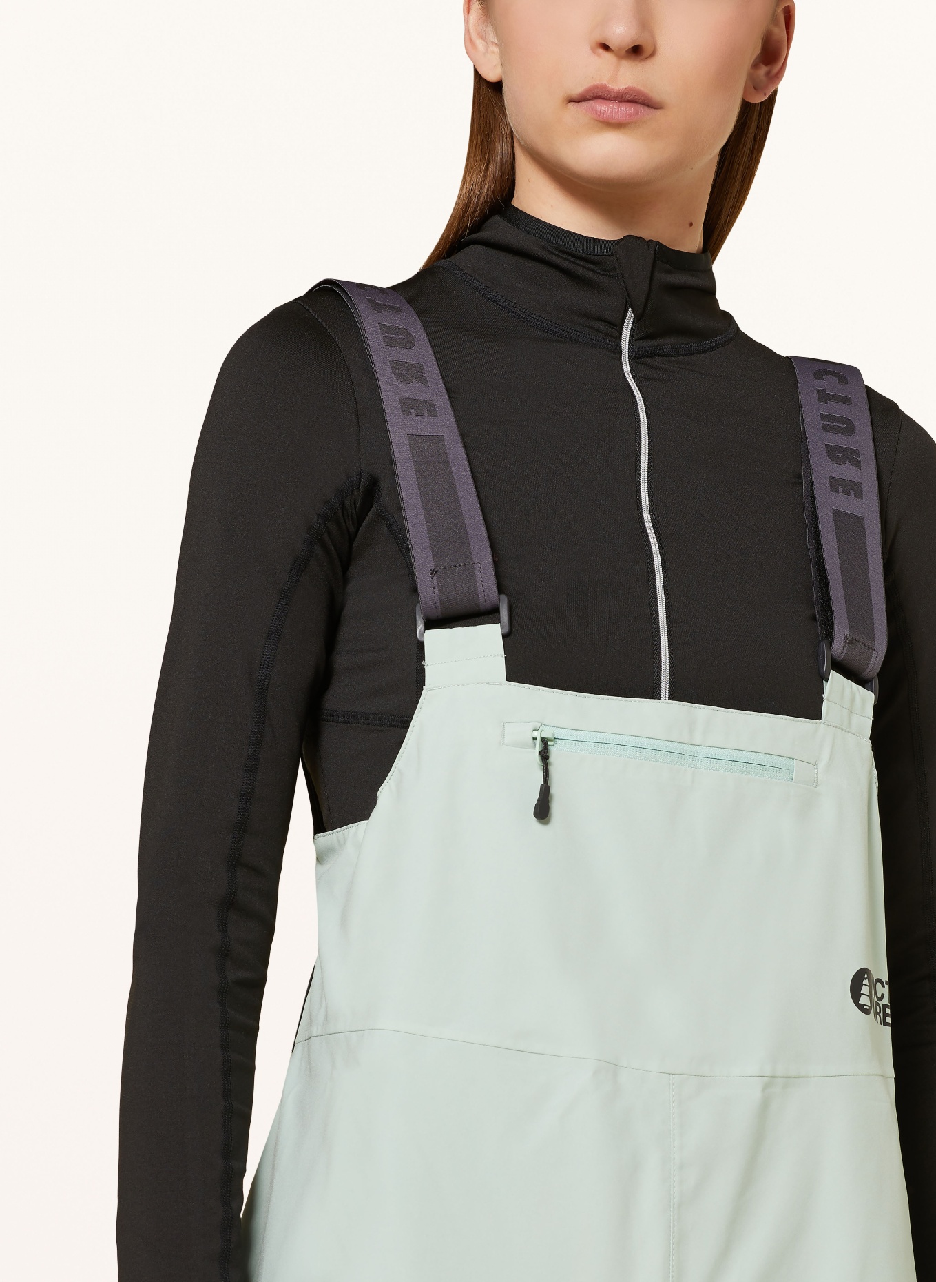 PICTURE Ski pants ELWY: MINT / PINK / NEON GREEN