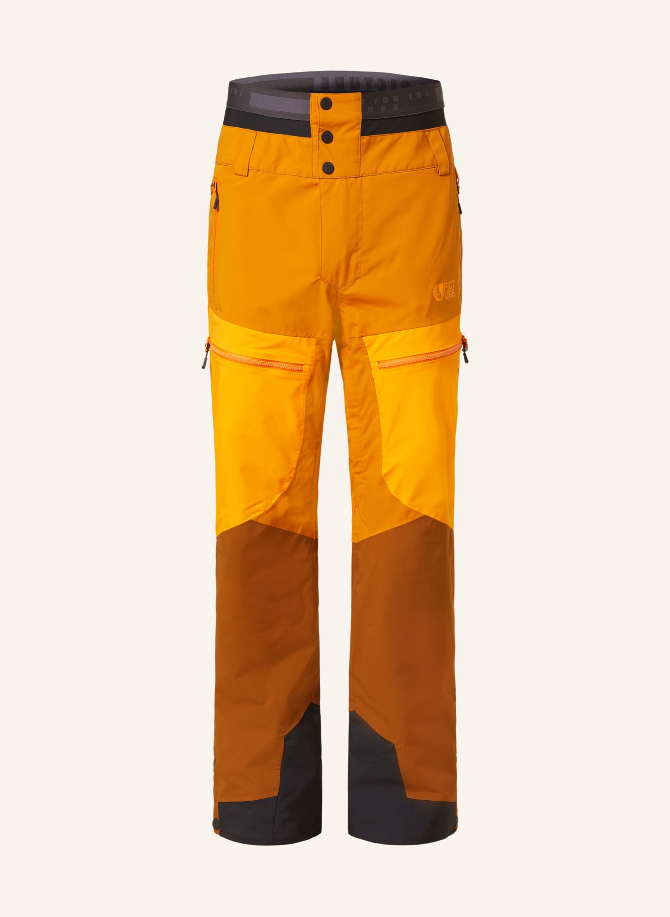 PICTURE Skihose NAIKOON: ORANGE/ BRAUN/ DUNKELORANGE