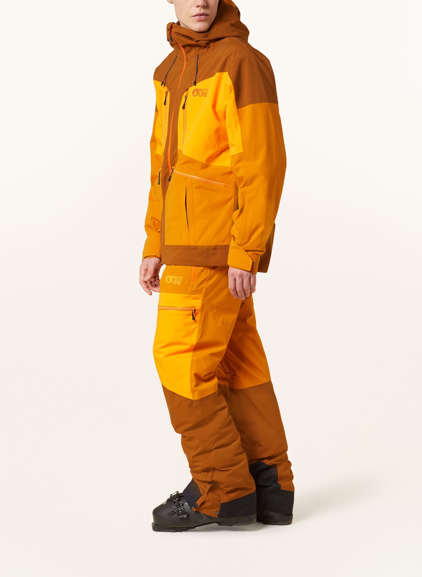 PICTURE Skihose NAIKOON: ORANGE/ BRAUN/ DUNKELORANGE