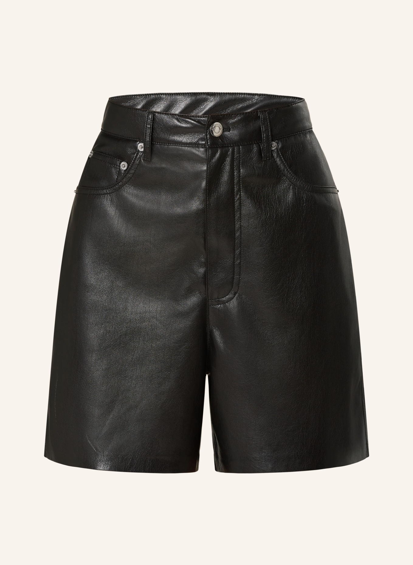 Nanushka Shorts ZOSHA in leather look, Color: BLACK (Image 1)