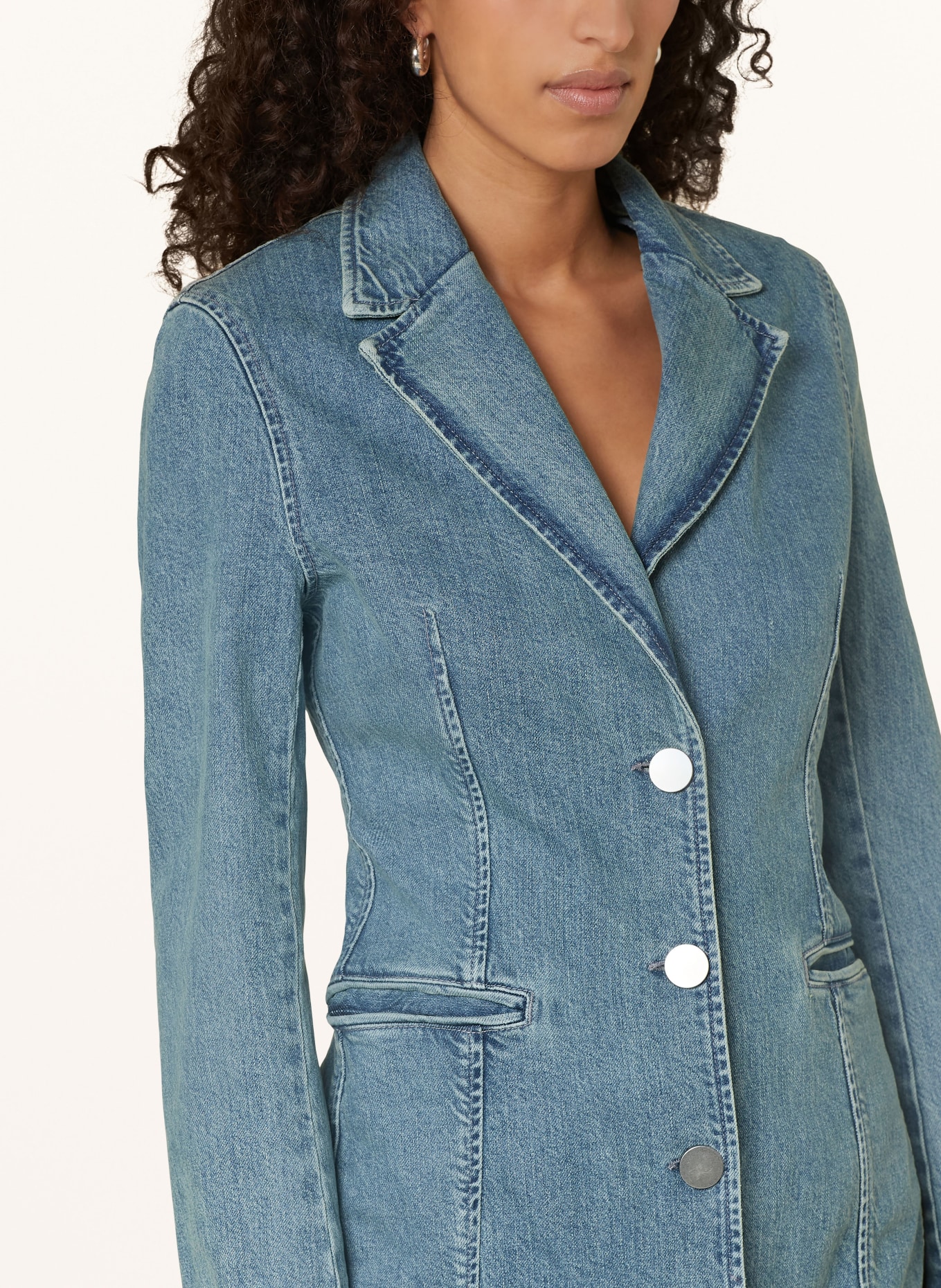 REMAIN Denim blazer, Color: BLUE (Image 4)