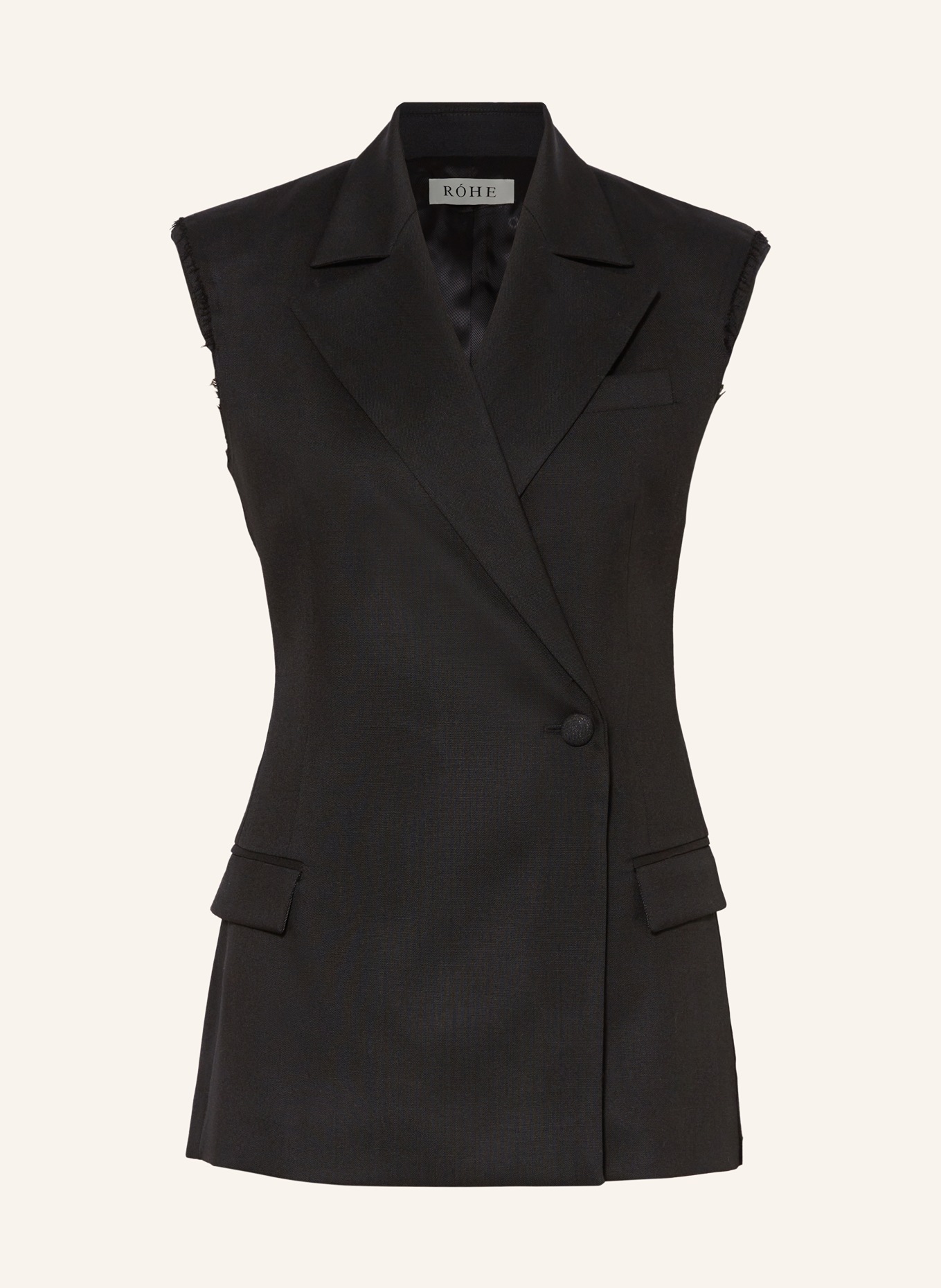 RÓHE Blazer vest, Color: BLACK (Image 1)