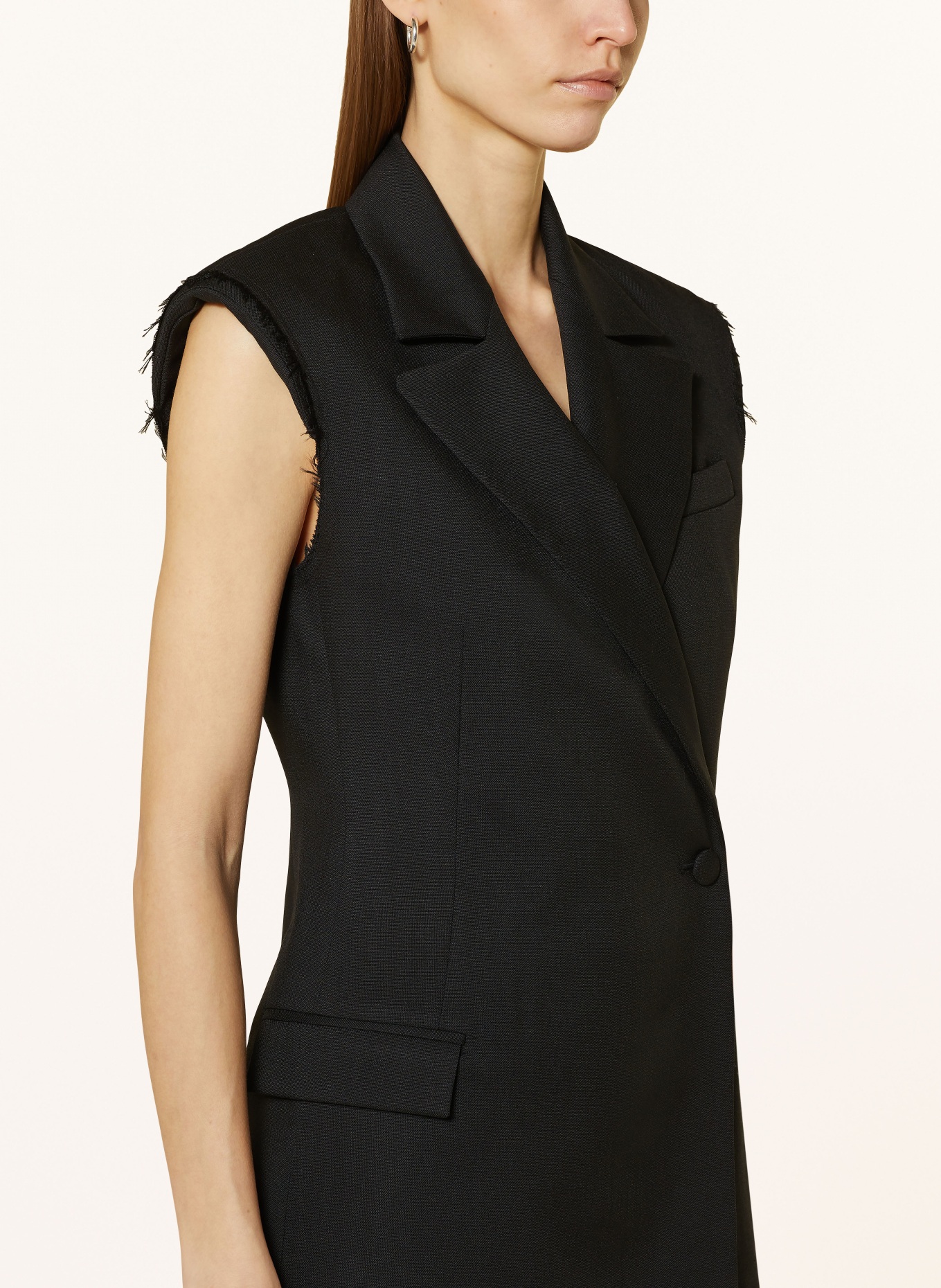 RÓHE Blazer vest, Color: BLACK (Image 4)
