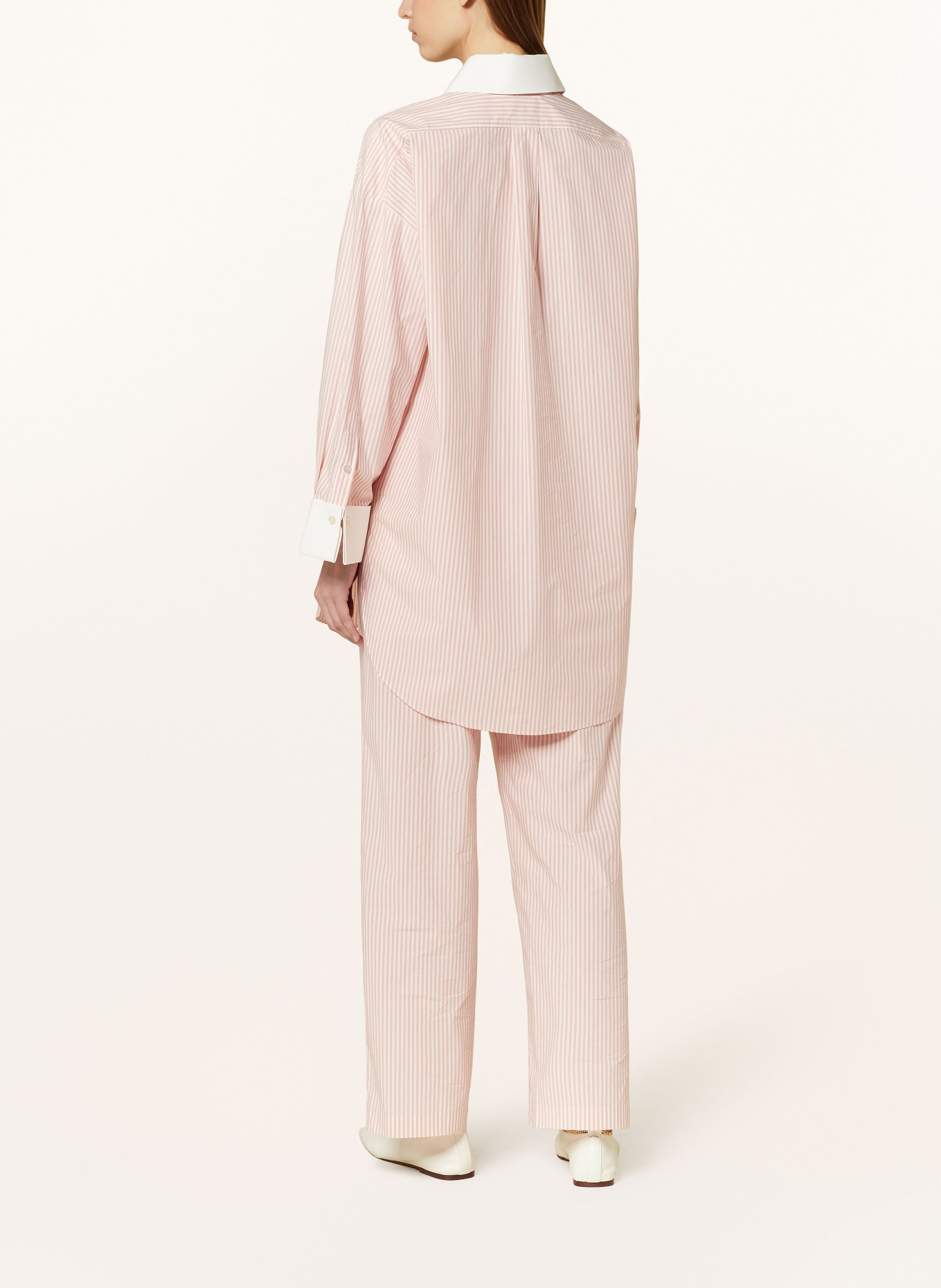 BY MALENE BIRGER Oversized shirt blouse MAYE, Color: WHITE/ ROSE (Image 3)