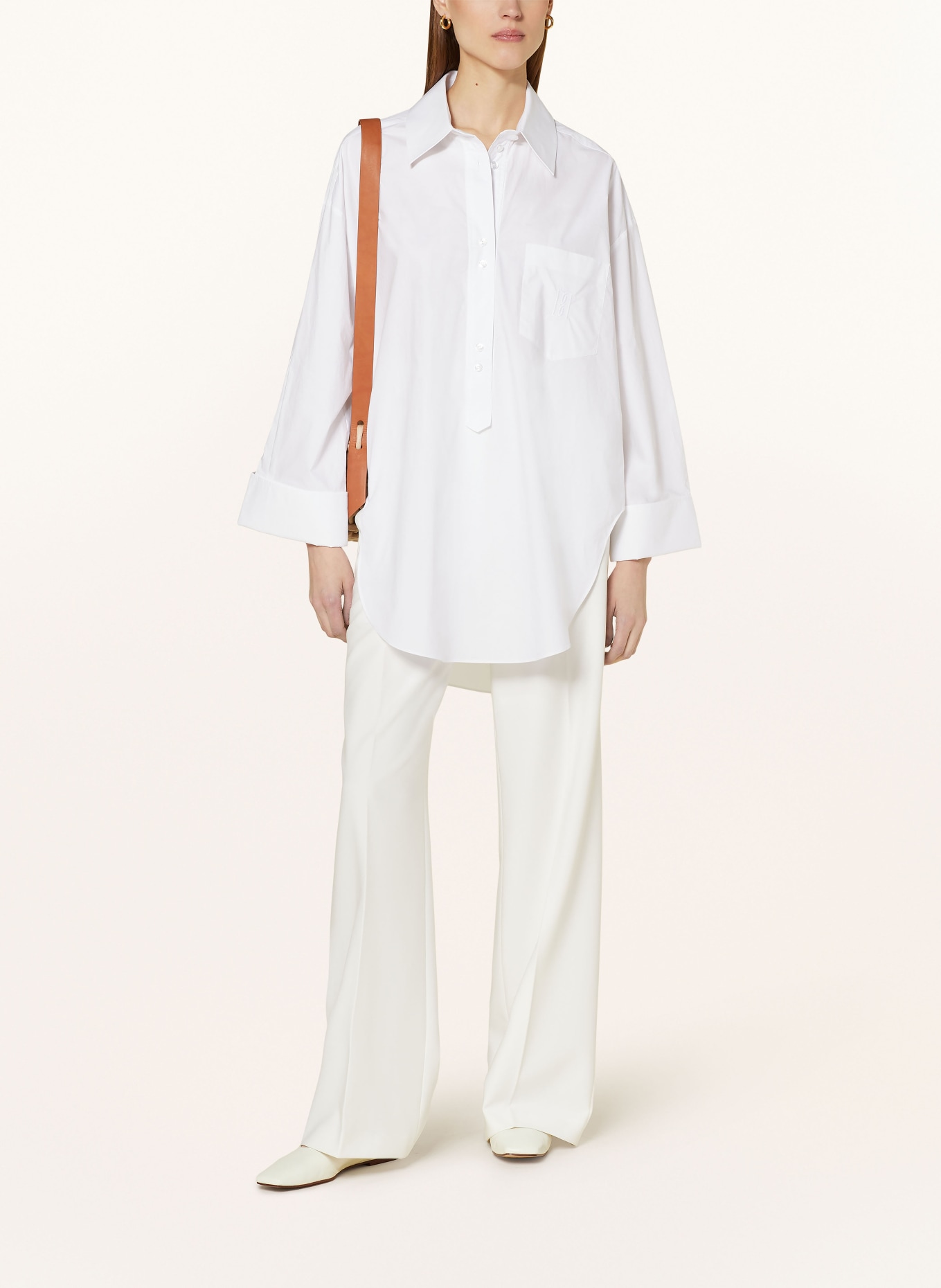 BY MALENE BIRGER Oversized shirt blouse MAYE, Color: WHITE (Image 2)