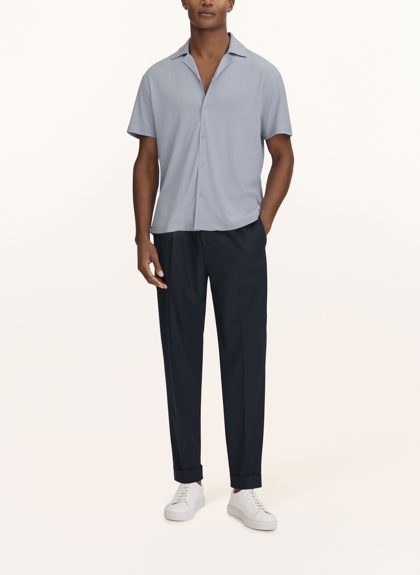 REISS Resort shirt HUNT comfort fit, Color: LIGHT BLUE (Image 2)