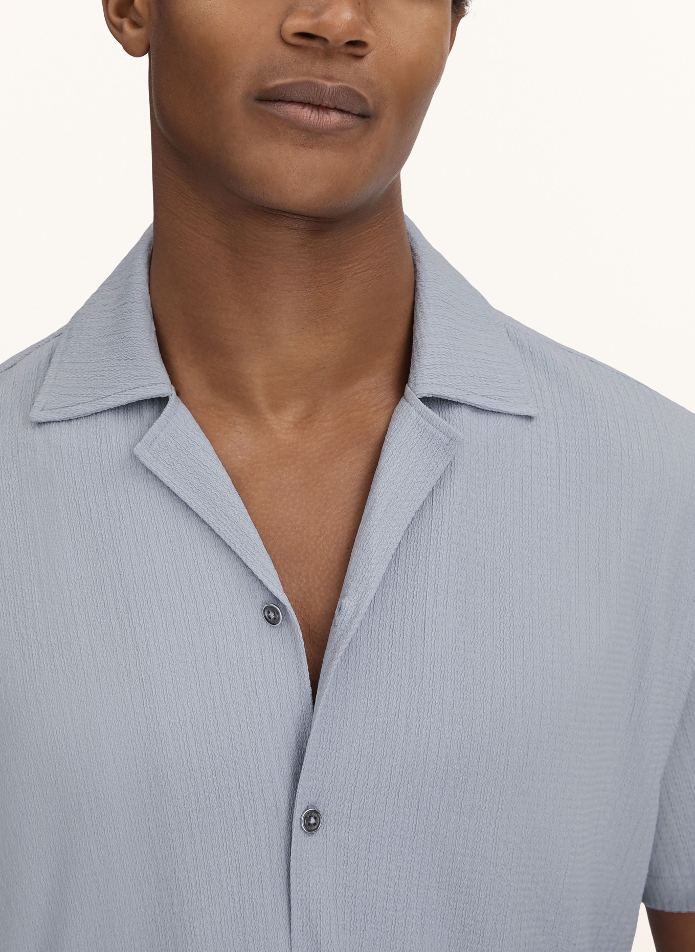 REISS Resort shirt HUNT comfort fit, Color: LIGHT BLUE (Image 4)