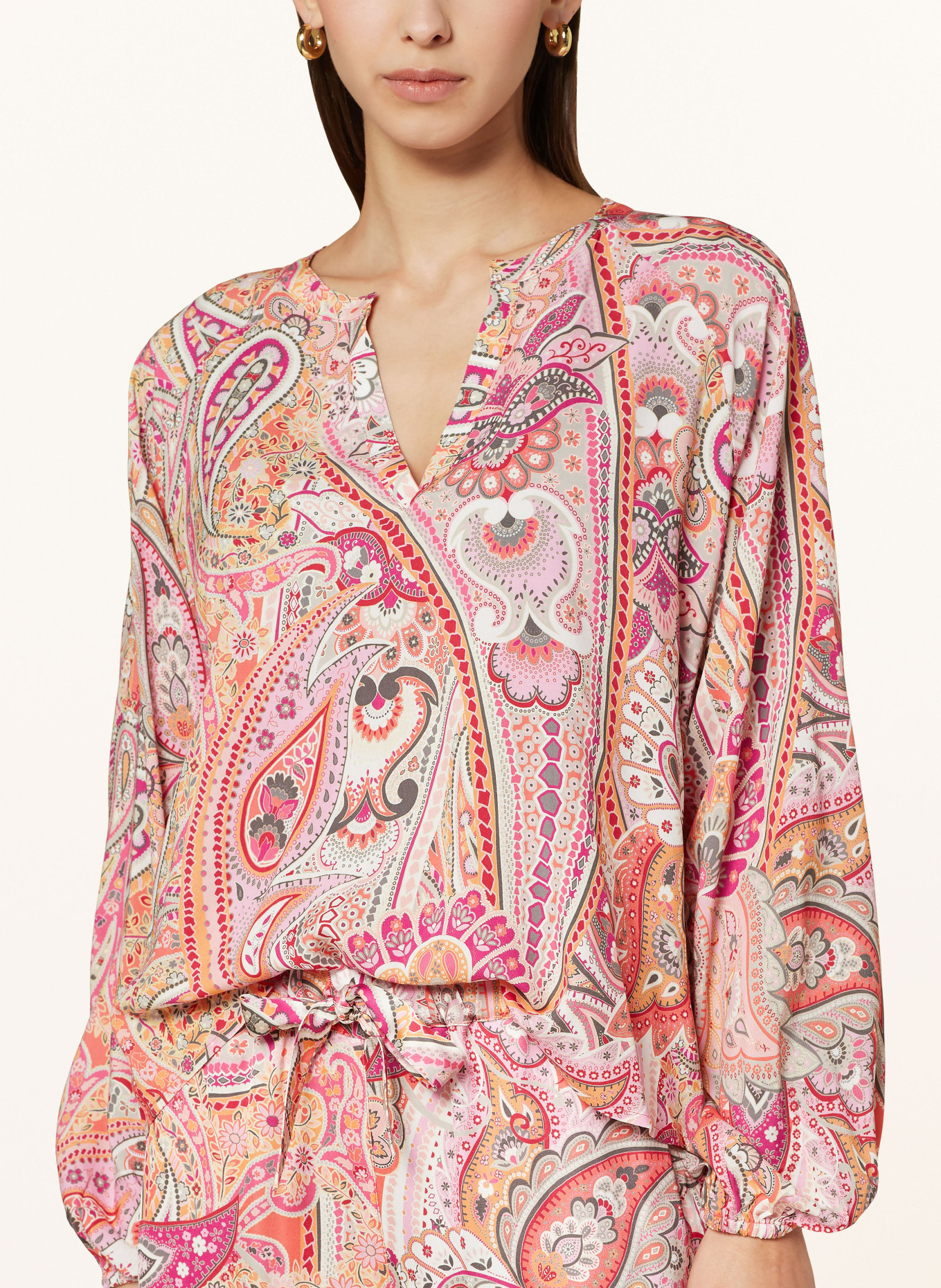 monari Shirt blouse, Color: FUCHSIA/ ORANGE/ GRAY (Image 4)