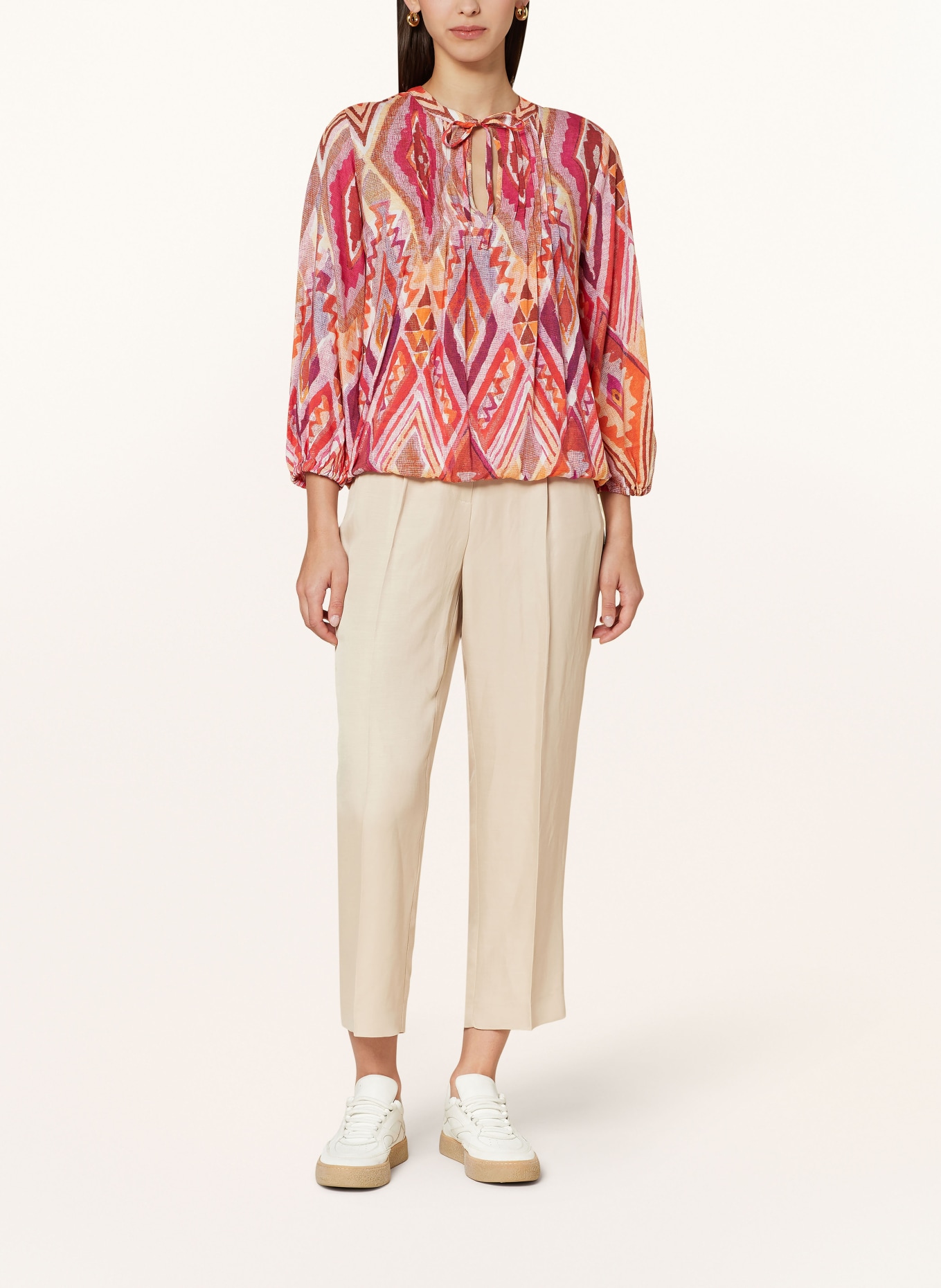 monari Shirt blouse, Color: PINK/ YELLOW/ ORANGE (Image 2)