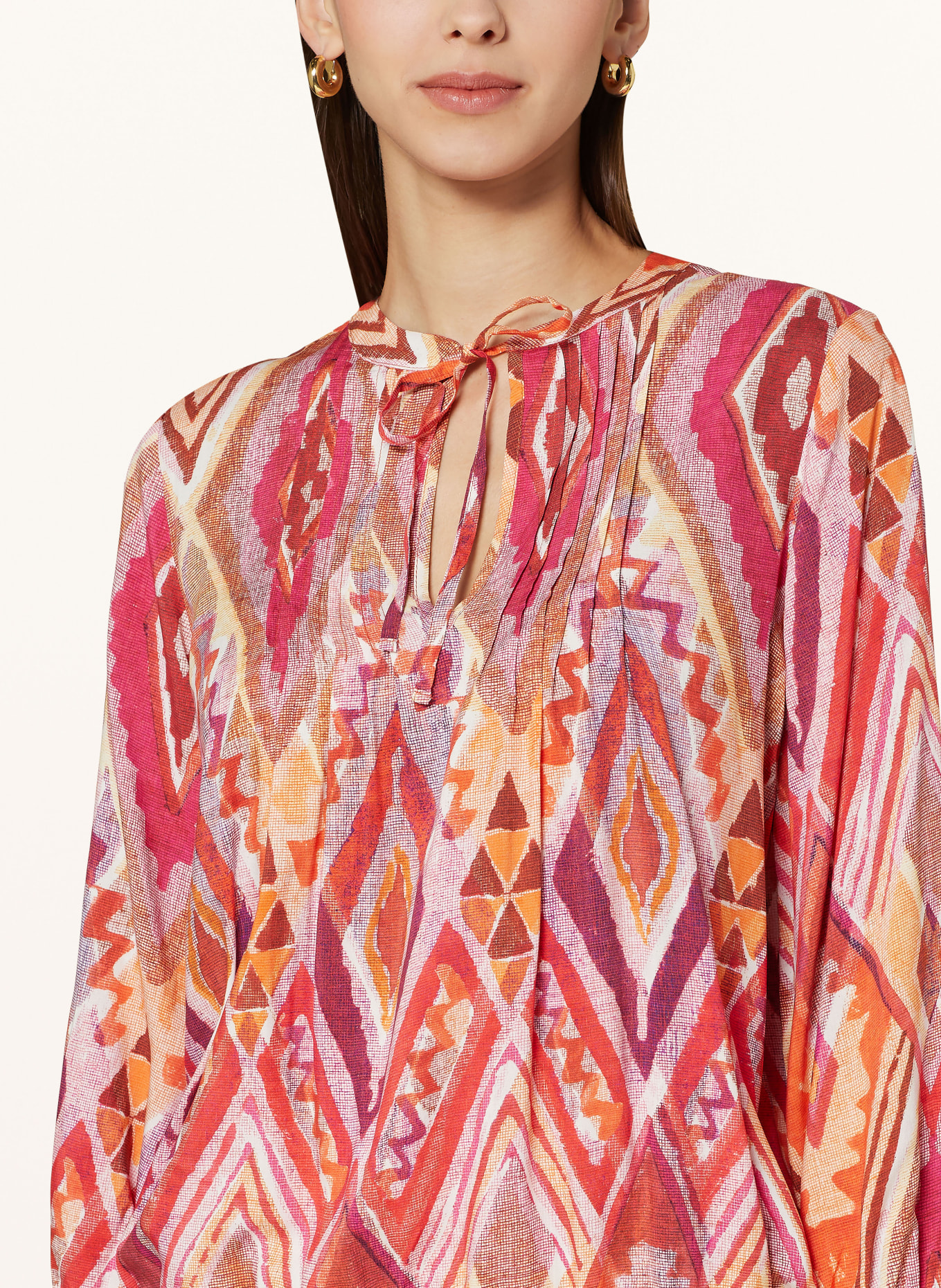 monari Shirt blouse, Color: PINK/ YELLOW/ ORANGE (Image 4)