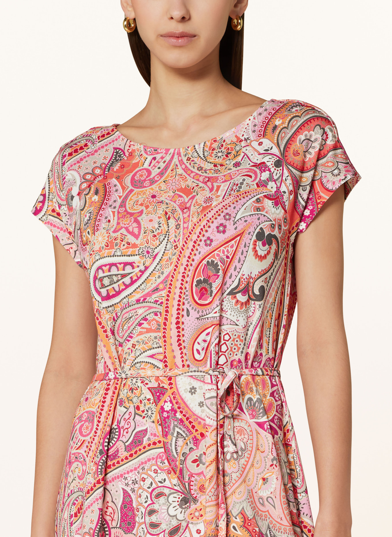 monari Dress, Color: FUCHSIA/ ORANGE/ PINK (Image 4)