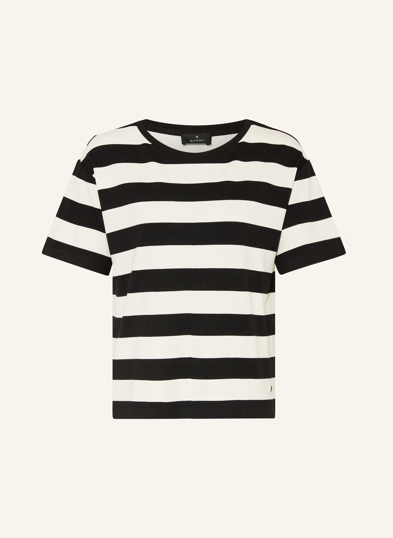 monari T-shirt, Color: BLACK/ ECRU (Image 1)