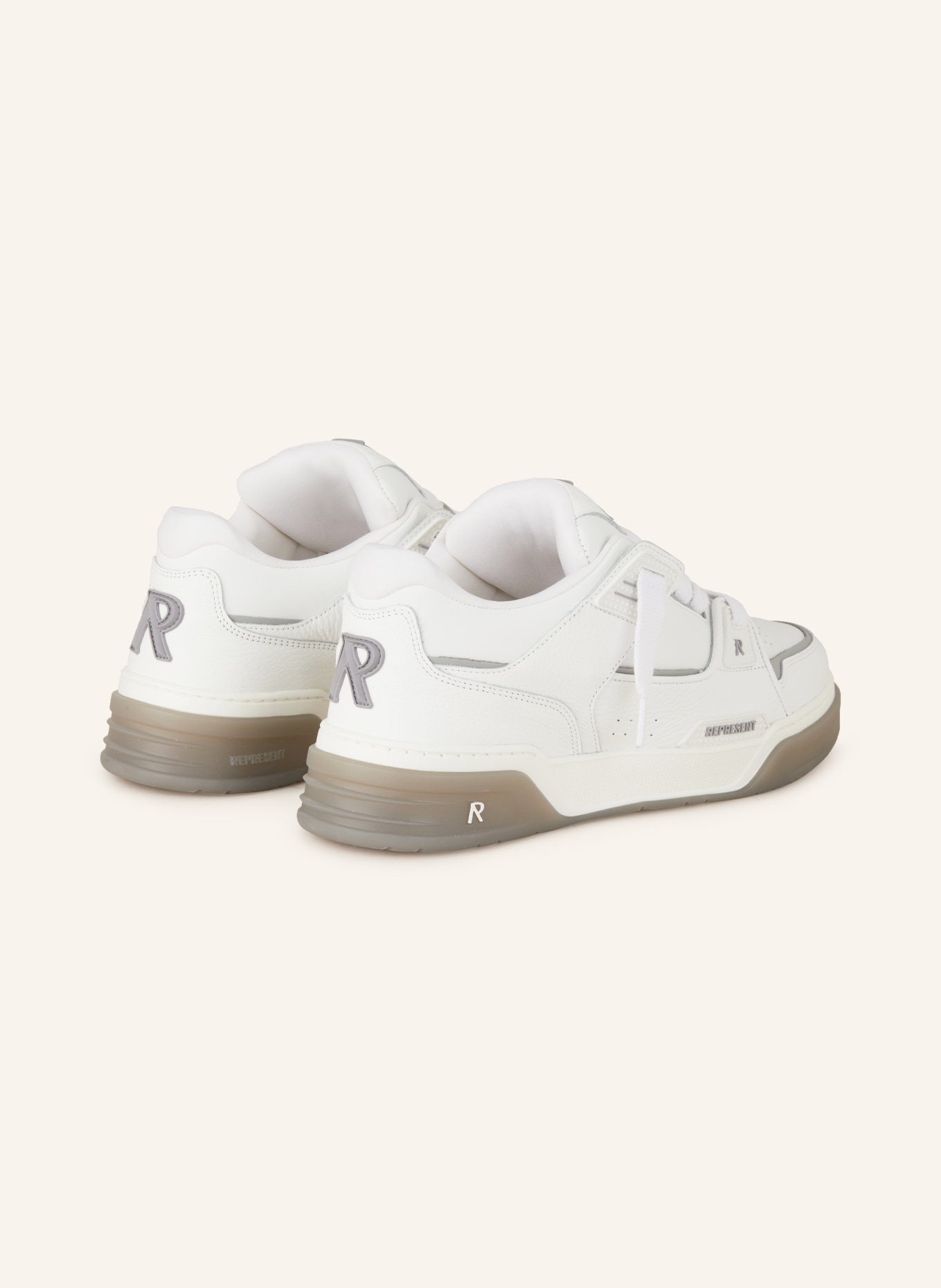 REPRESENT Sneakers STUDIO, Color: WHITE/ GRAY (Image 2)