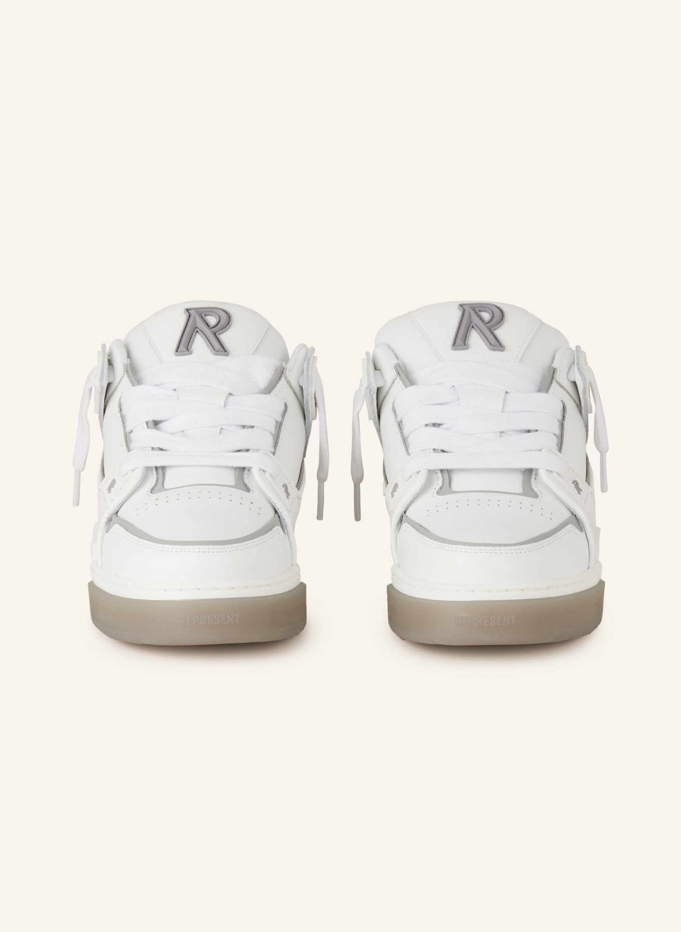 REPRESENT Sneakers STUDIO, Color: WHITE/ GRAY (Image 3)
