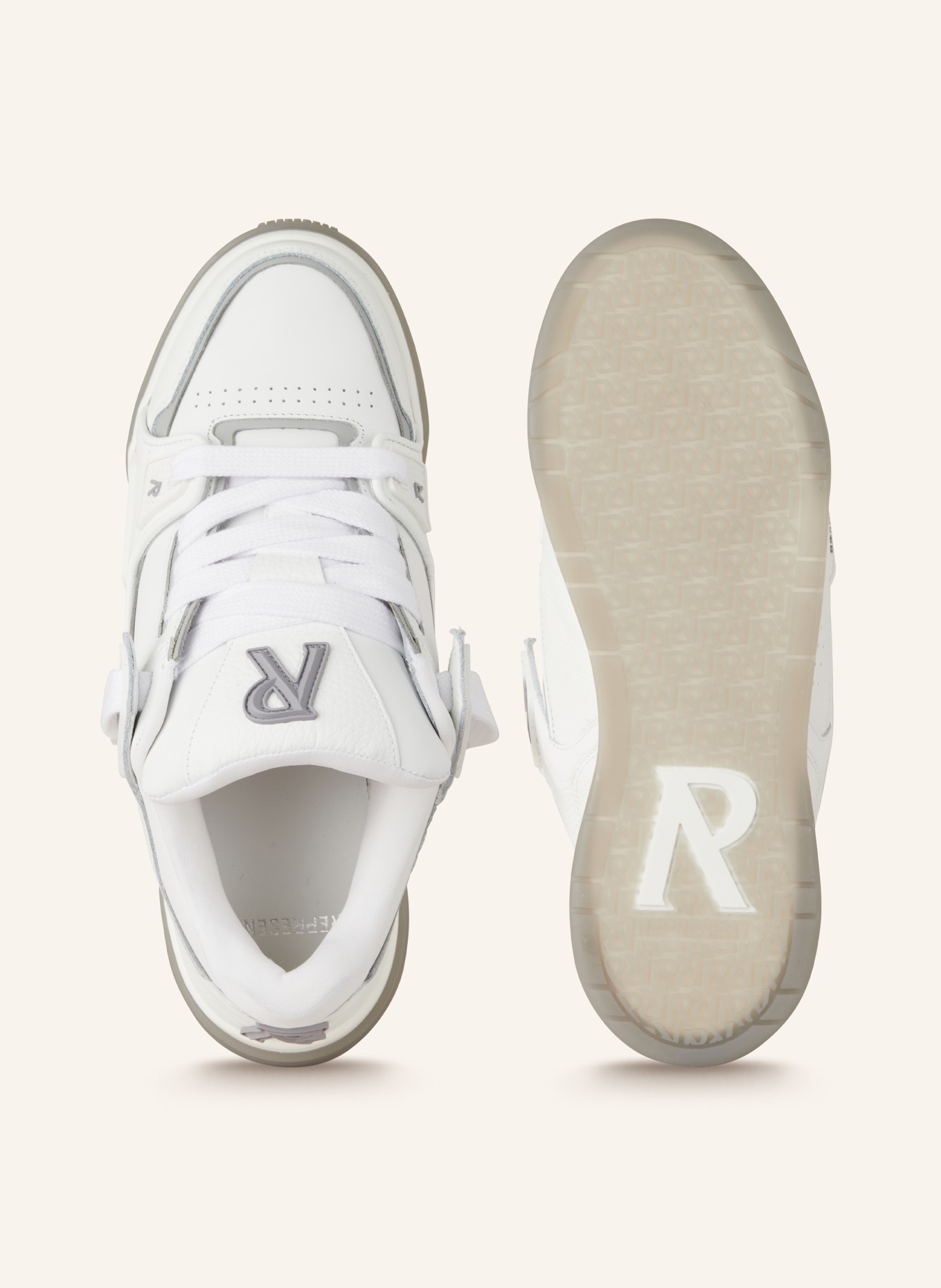 REPRESENT Sneakers STUDIO, Color: WHITE/ GRAY (Image 5)
