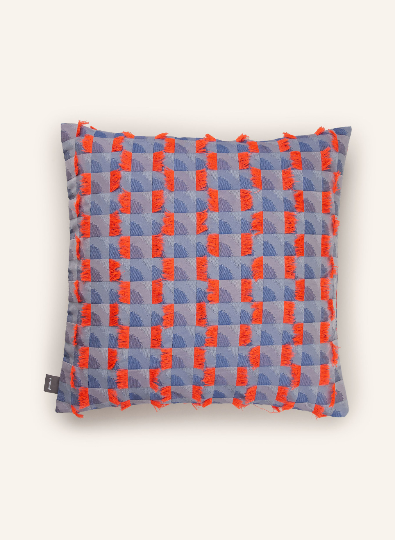 PAD Dekokissenhülle MODE: HELLBLAU / NEONORANGE
