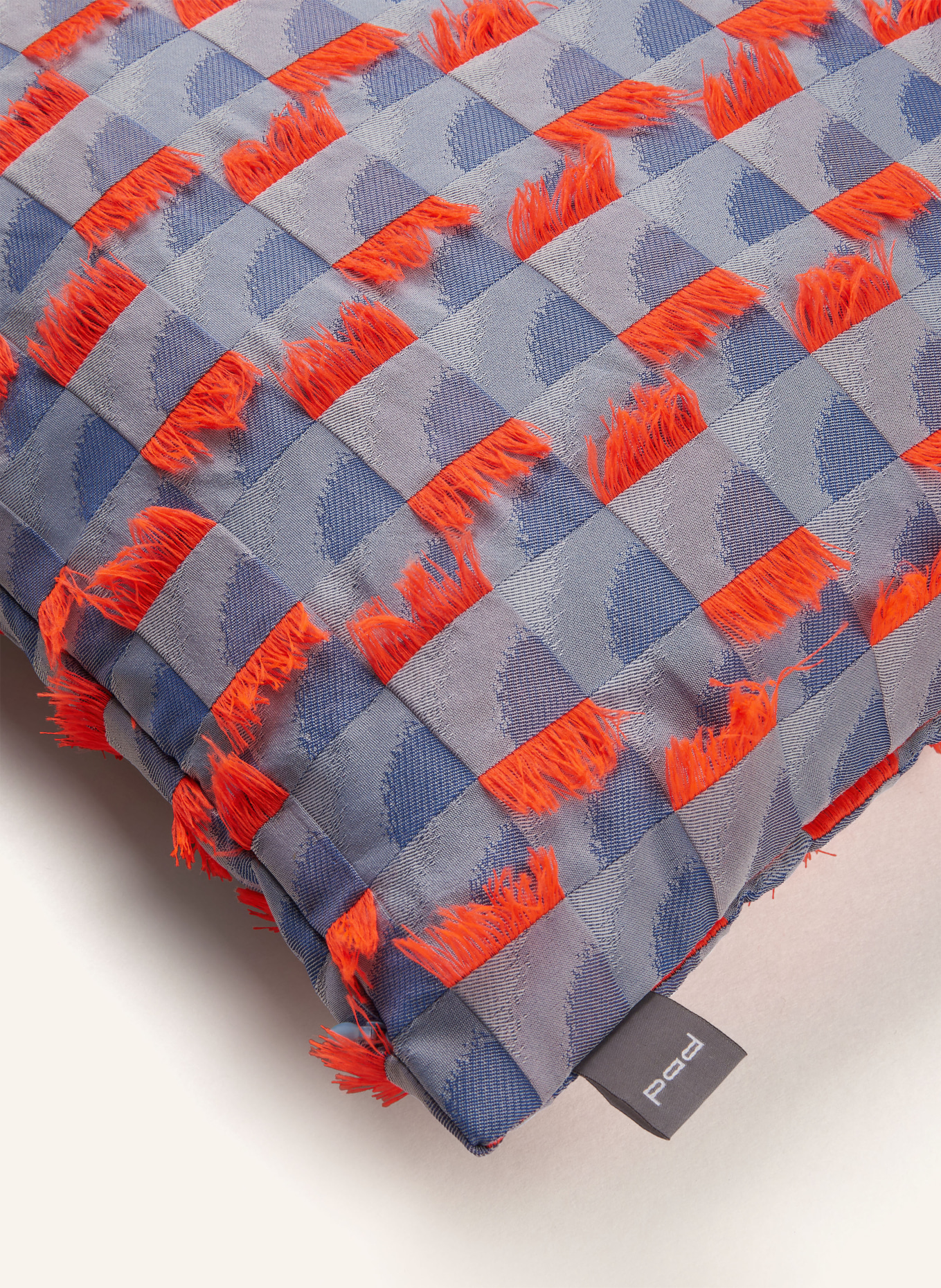 PAD Dekokissenhülle MODE: HELLBLAU / NEONORANGE