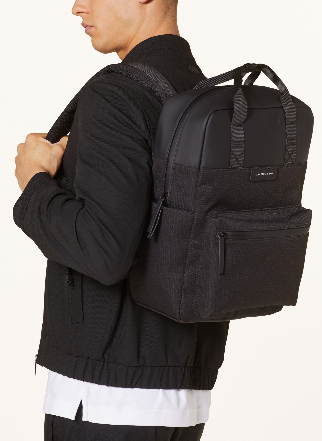 KAPTEN & SON Backpack BERGEN PRO 11 l with laptop compartment, Color: BLACK (Image 4)