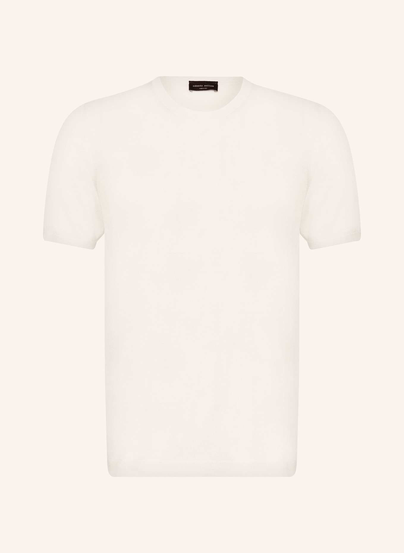roberto collina T-shirt made of silk, Color: WHITE (Image 1)