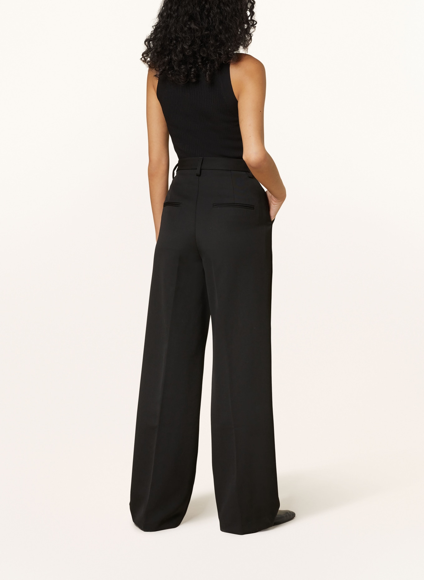 ANINE BING Wide leg trousers CARRIE, Color: BLACK (Image 3)