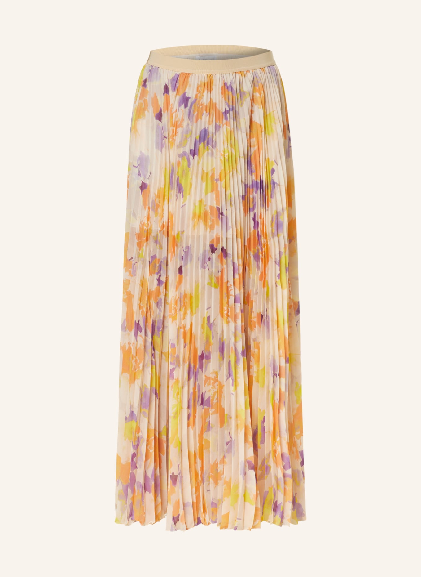 PATRIZIA PEPE Pleated skirt, Color: YELLOW/ PURPLE/ ORANGE (Image 1)