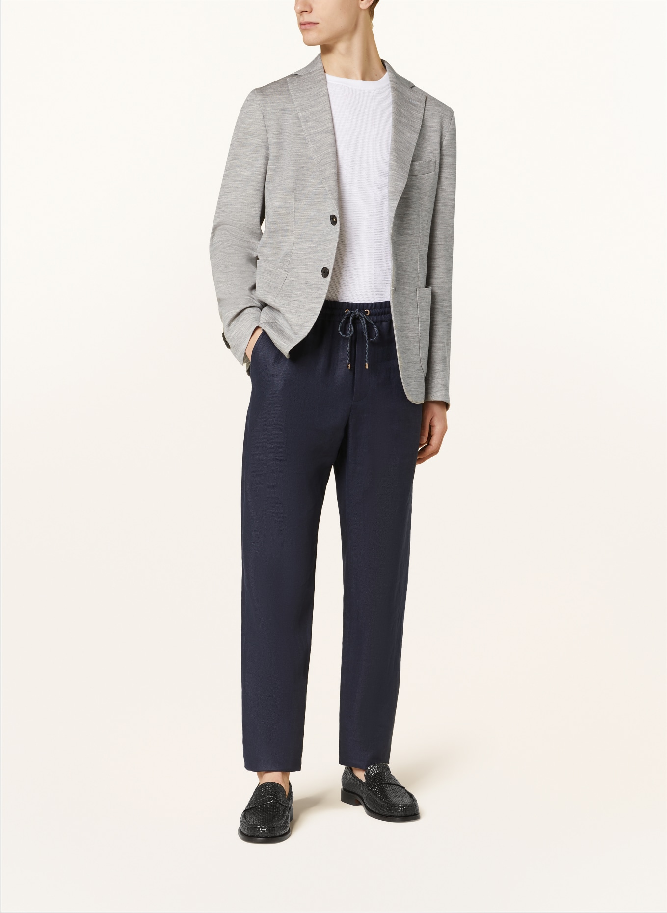 manzoni 24 Jersey jacket regular fit, Color: GREY+WHITE (Image 2)