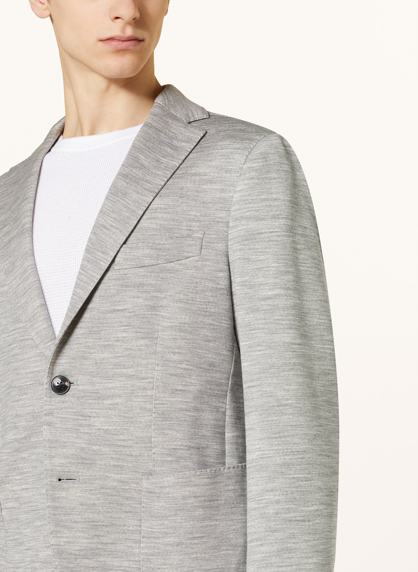 manzoni 24 Jersey jacket regular fit, Color: GREY+WHITE (Image 5)