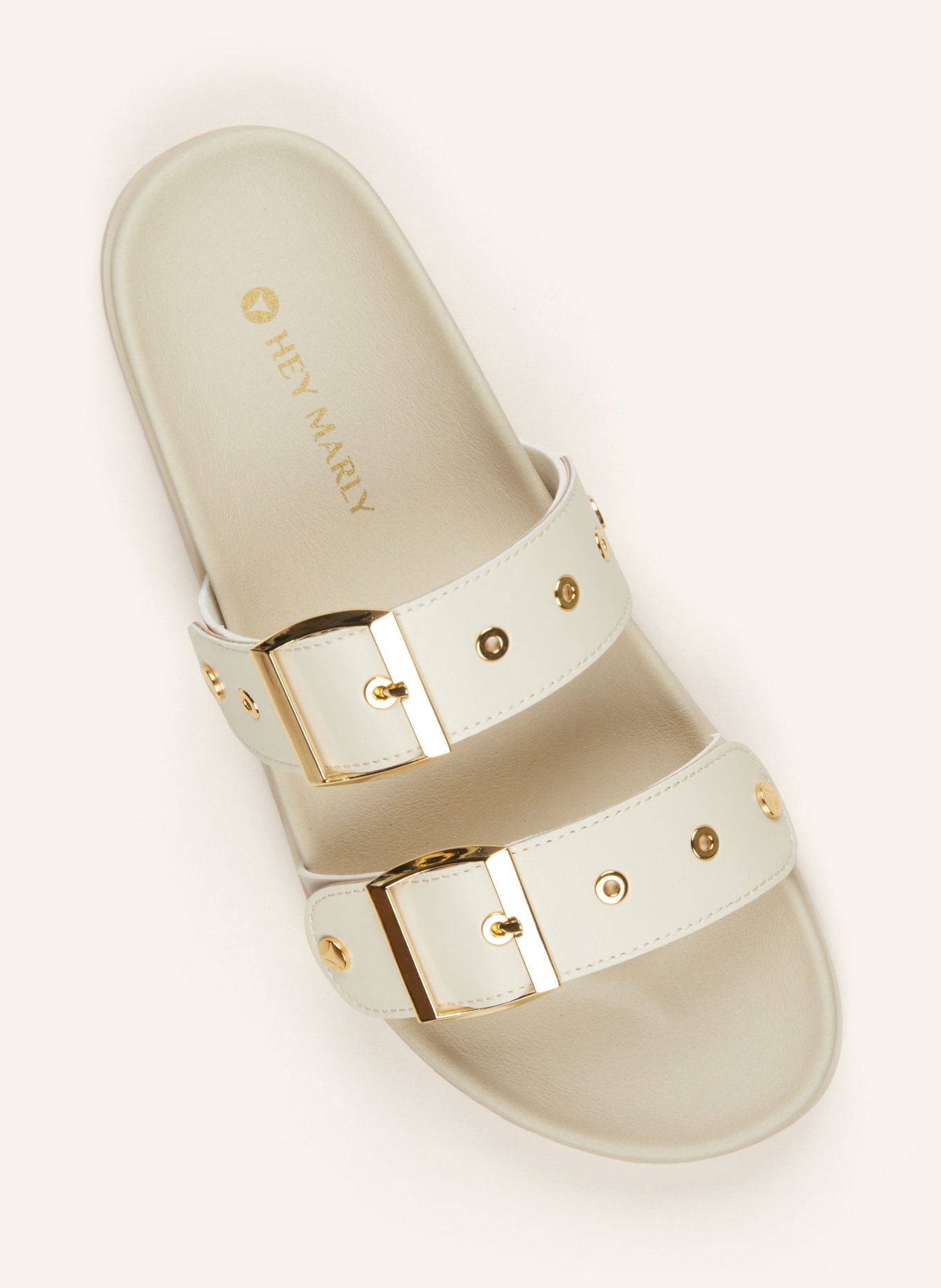 HEY MARLY Sandal upper URBAN CLASSIC, Color: CREAM/ GOLD (Image 2)