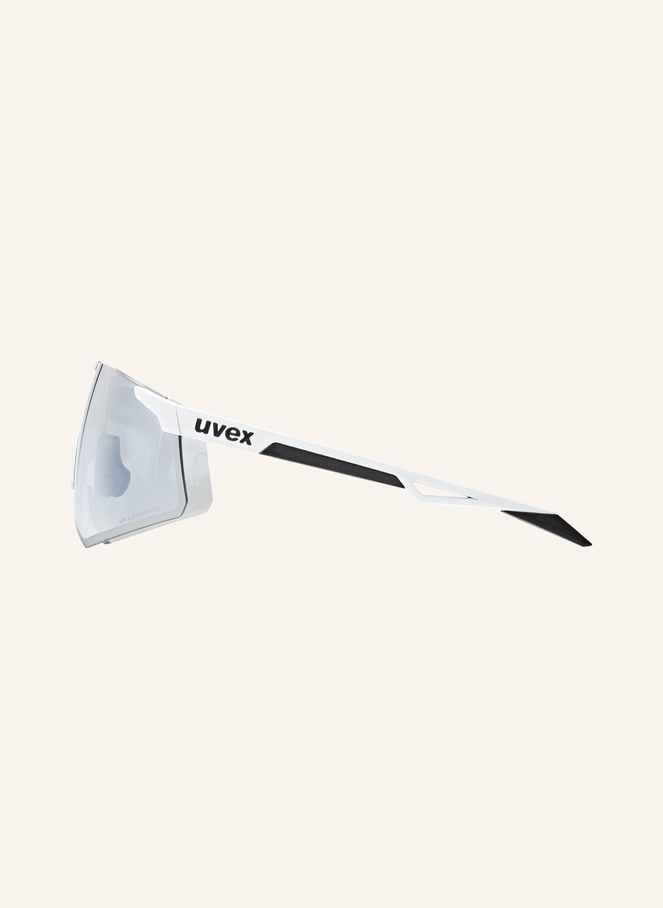 uvex Radbrille PACE PERFORM S V, Farbe: 01403 - MATT WEISS/ TRANSPARENT (Bild 3)