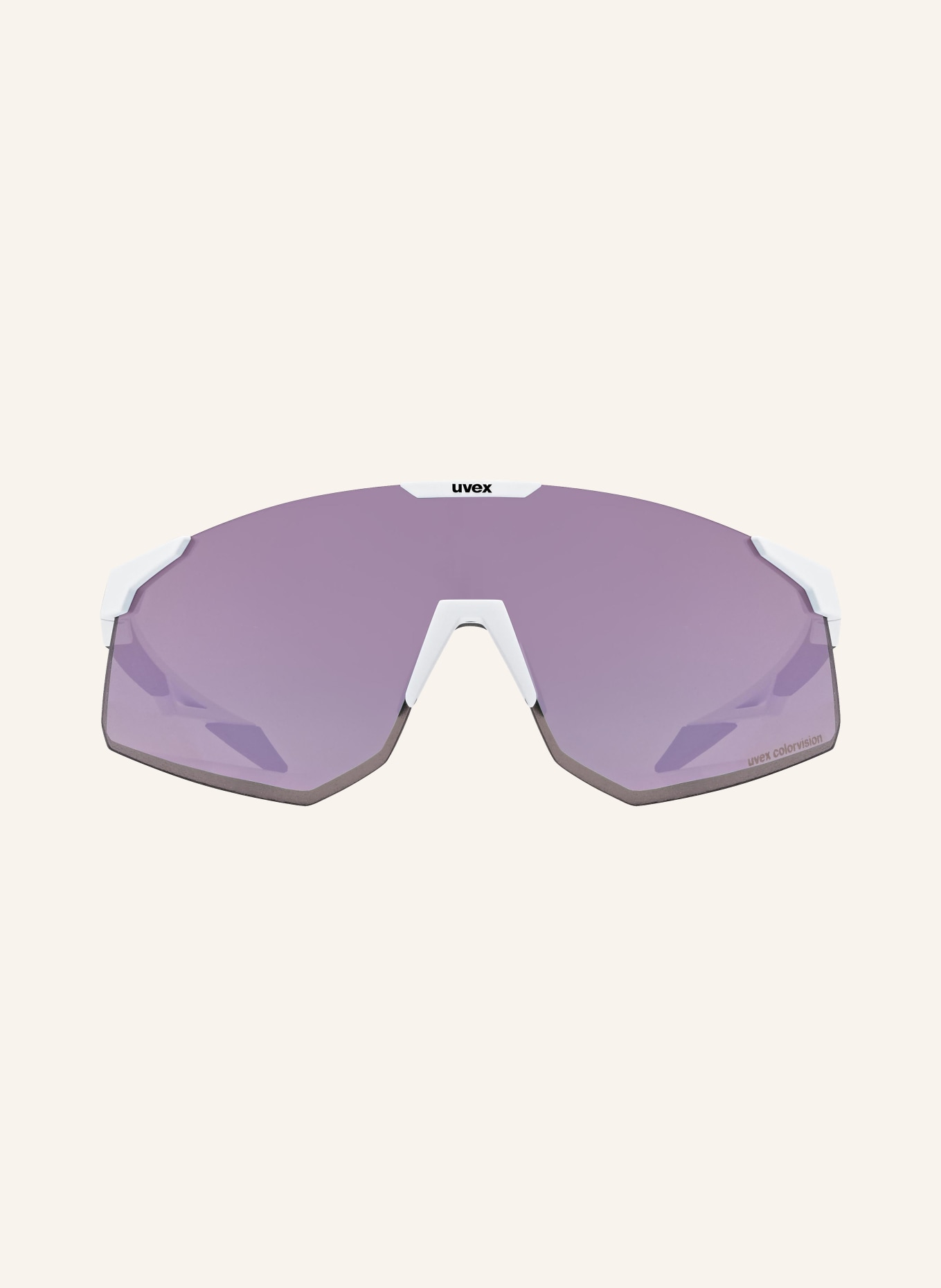 uvex Cycling glasses PACE PERFORM S CV, Color: 01403 - MATTE WHITE / PINK (Image 2)