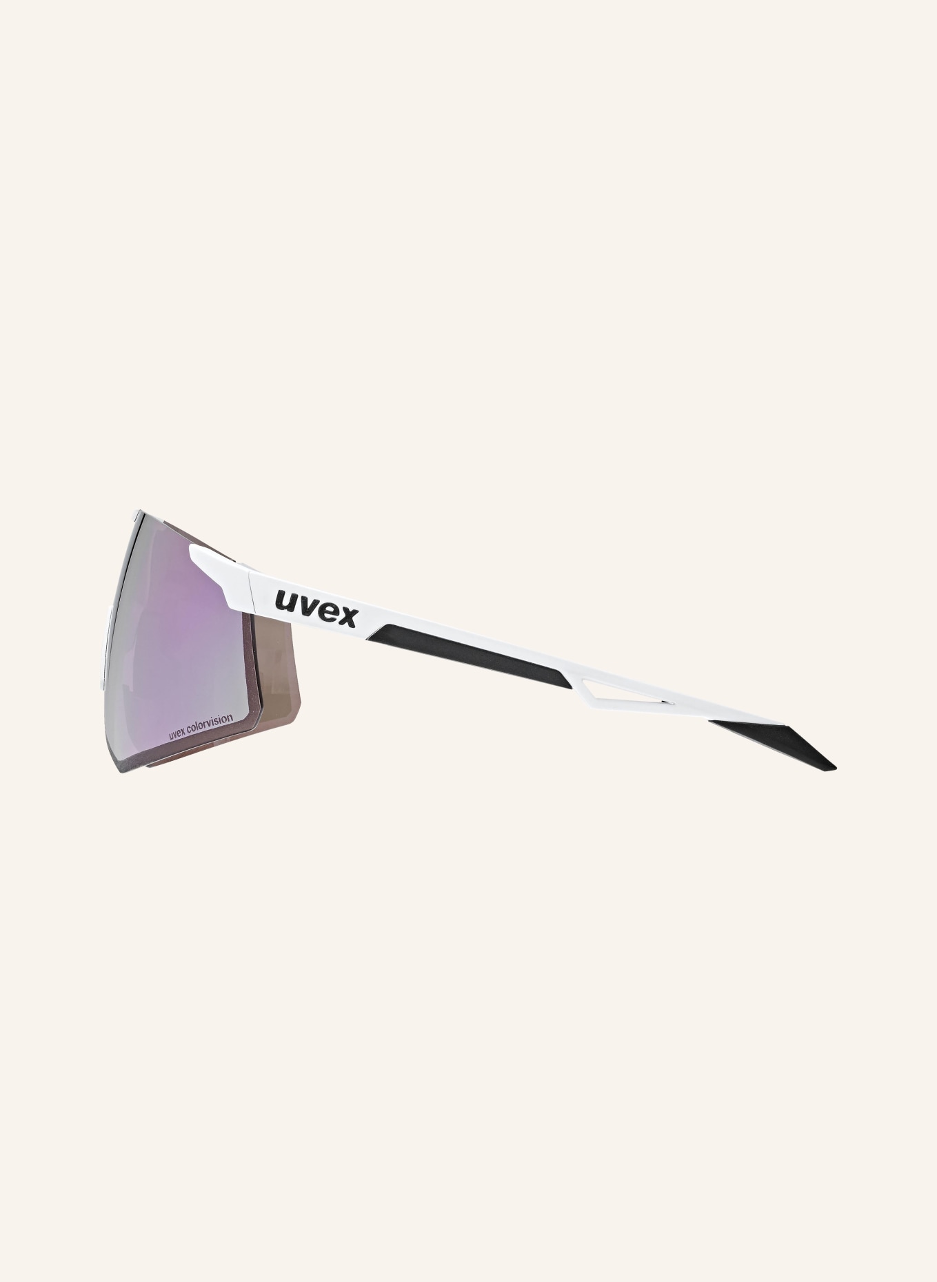 uvex Cycling glasses PACE PERFORM S CV, Color: 01403 - MATTE WHITE / PINK (Image 3)