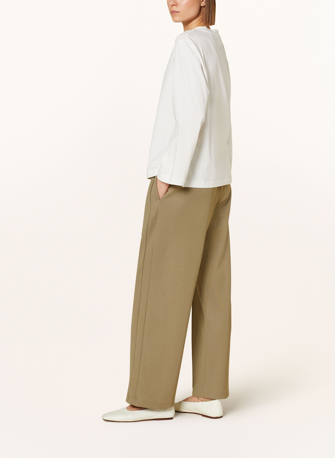 COS Wide leg trousers, Color: OLIVE (Image 4)