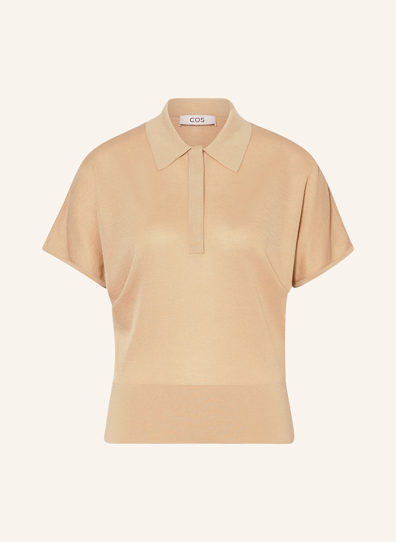 COS Strick-Poloshirt, Farbe: BEIGE (Bild 1)