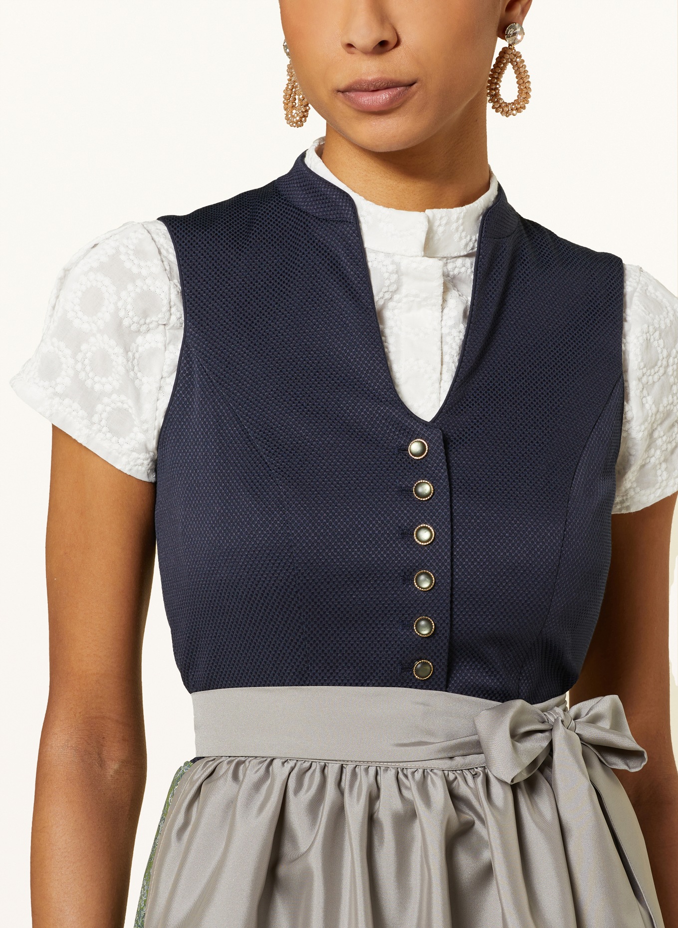 ALISSA BY KINGA MATHE Dirndl blouse FEE, Color: WHITE (Image 3)