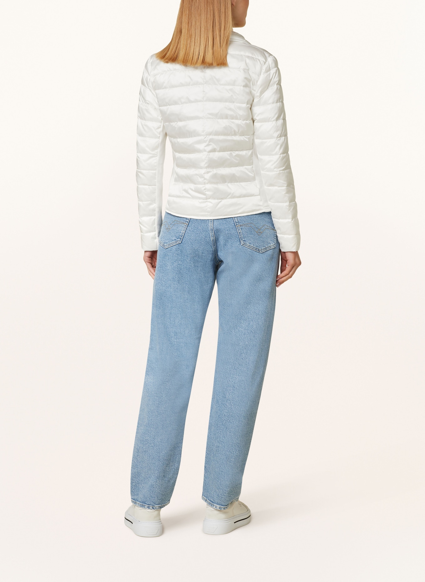monari Quilted jacket in mixed materials, Color: WHITE (Image 3)