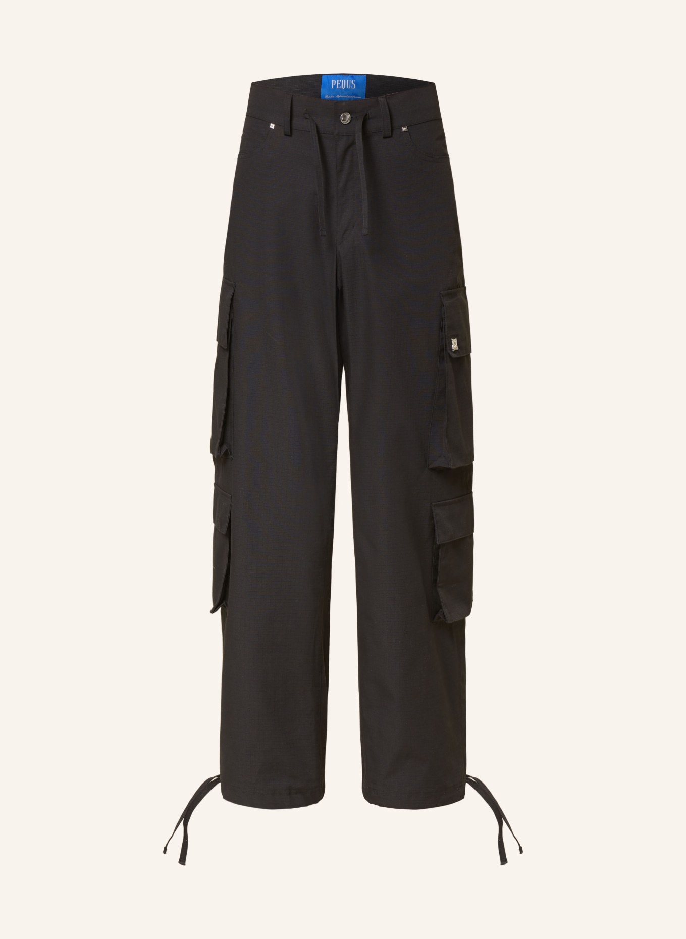 PEQUS Cargo pants regular fit, Color: BLACK (Image 1)