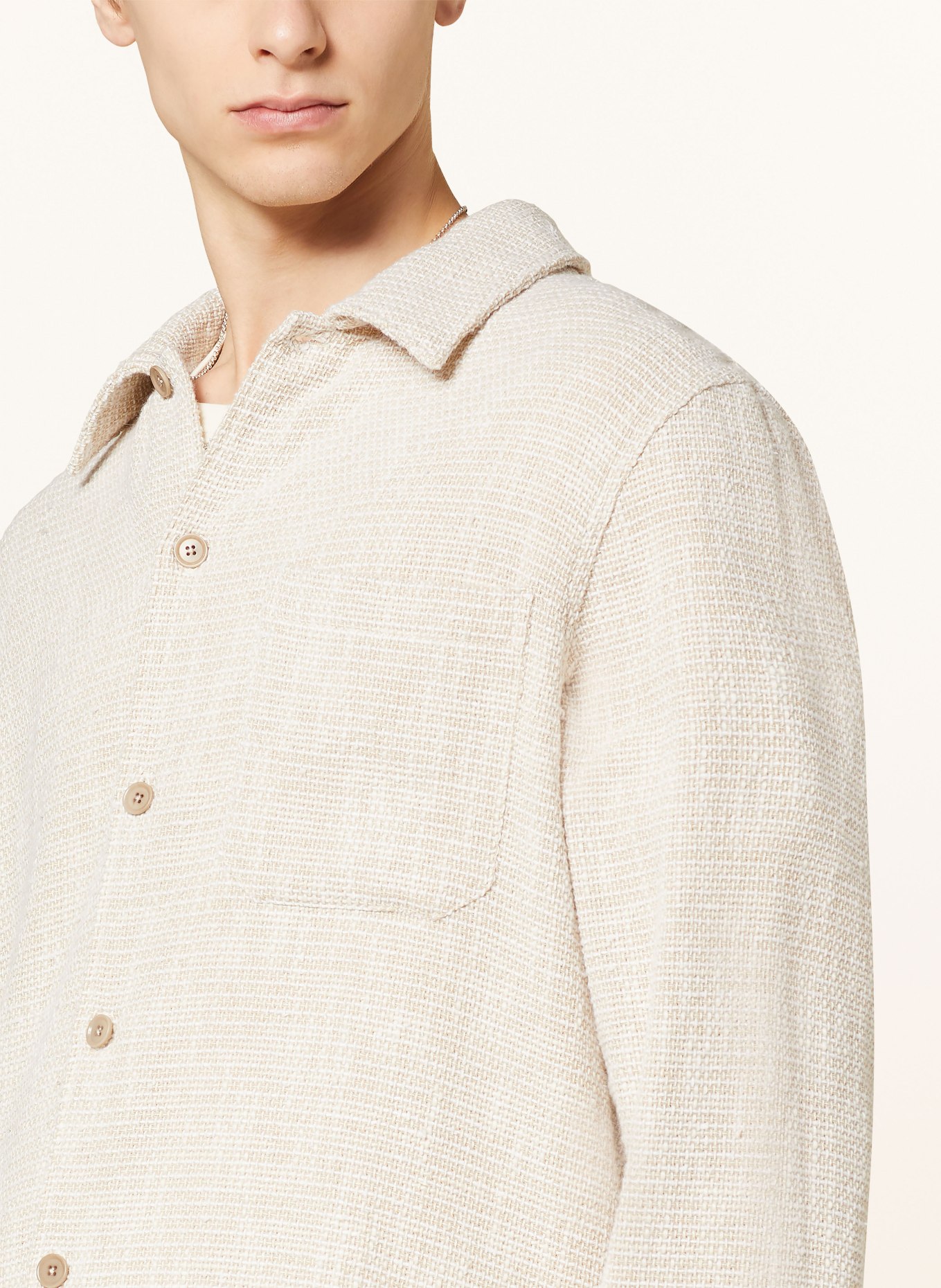 SAMSØE  SAMSØE Overshirt SATAKA, Color: CREAM (Image 4)