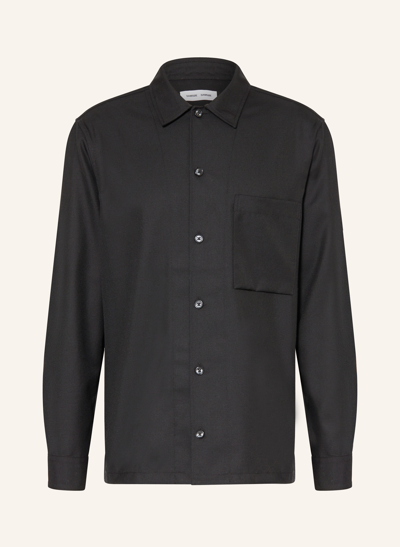 SAMSØE  SAMSØE Overshirt SADAMON: SCHWARZ