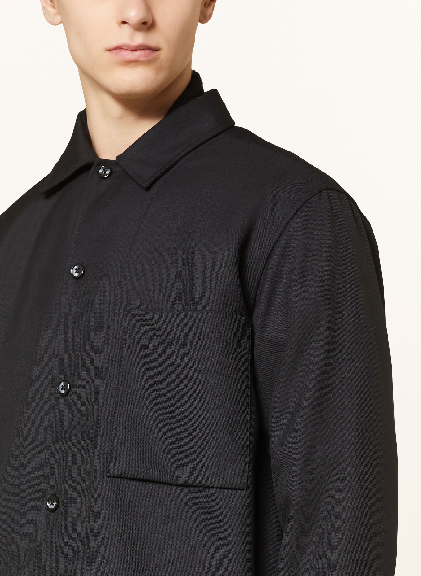 SAMSØE  SAMSØE Overshirt SADAMON: SCHWARZ