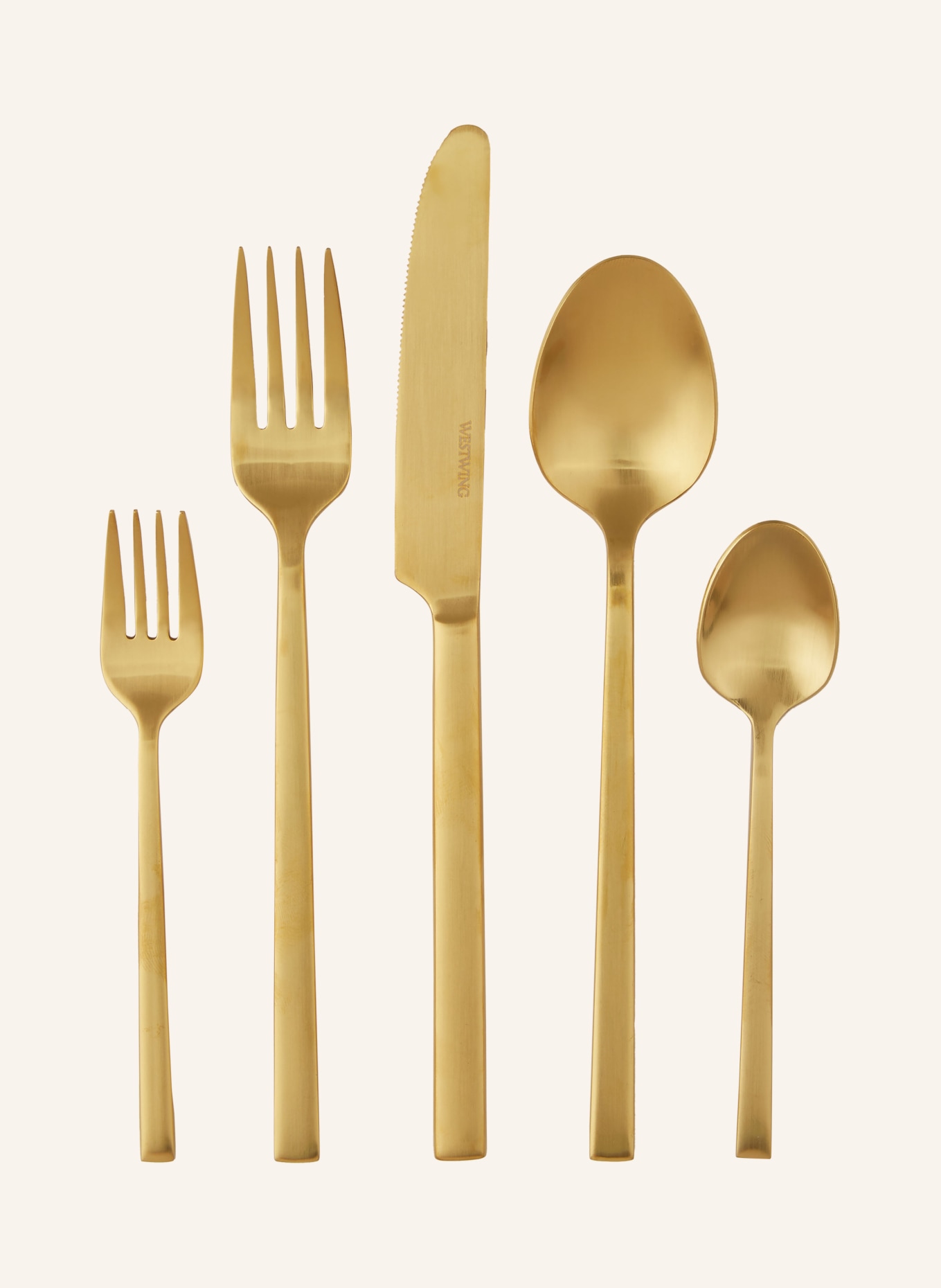 Westwing Collection 20-piece Cutlery set SHINE, Color: GOLD (Image 1)