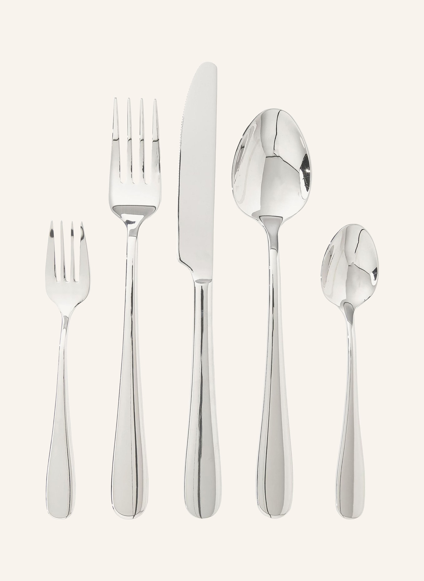 Westwing Collection 20-piece Cutlery set FRANCINE, Color: SILVER (Image 1)