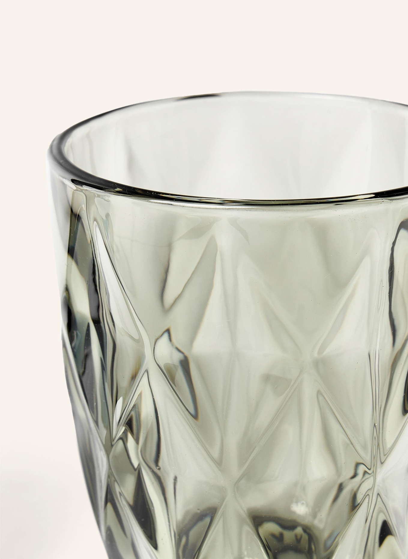 Westwing Collection 4er-Set Trinkgläser COLORADO: GRAU