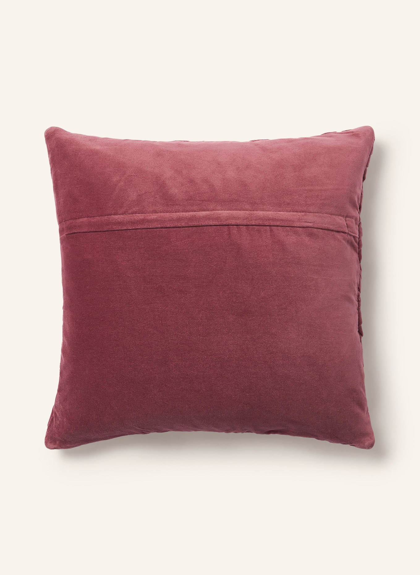 Westwing Collection Decorative cushion cover SINA in velvet, Color: DARK RED (Image 2)