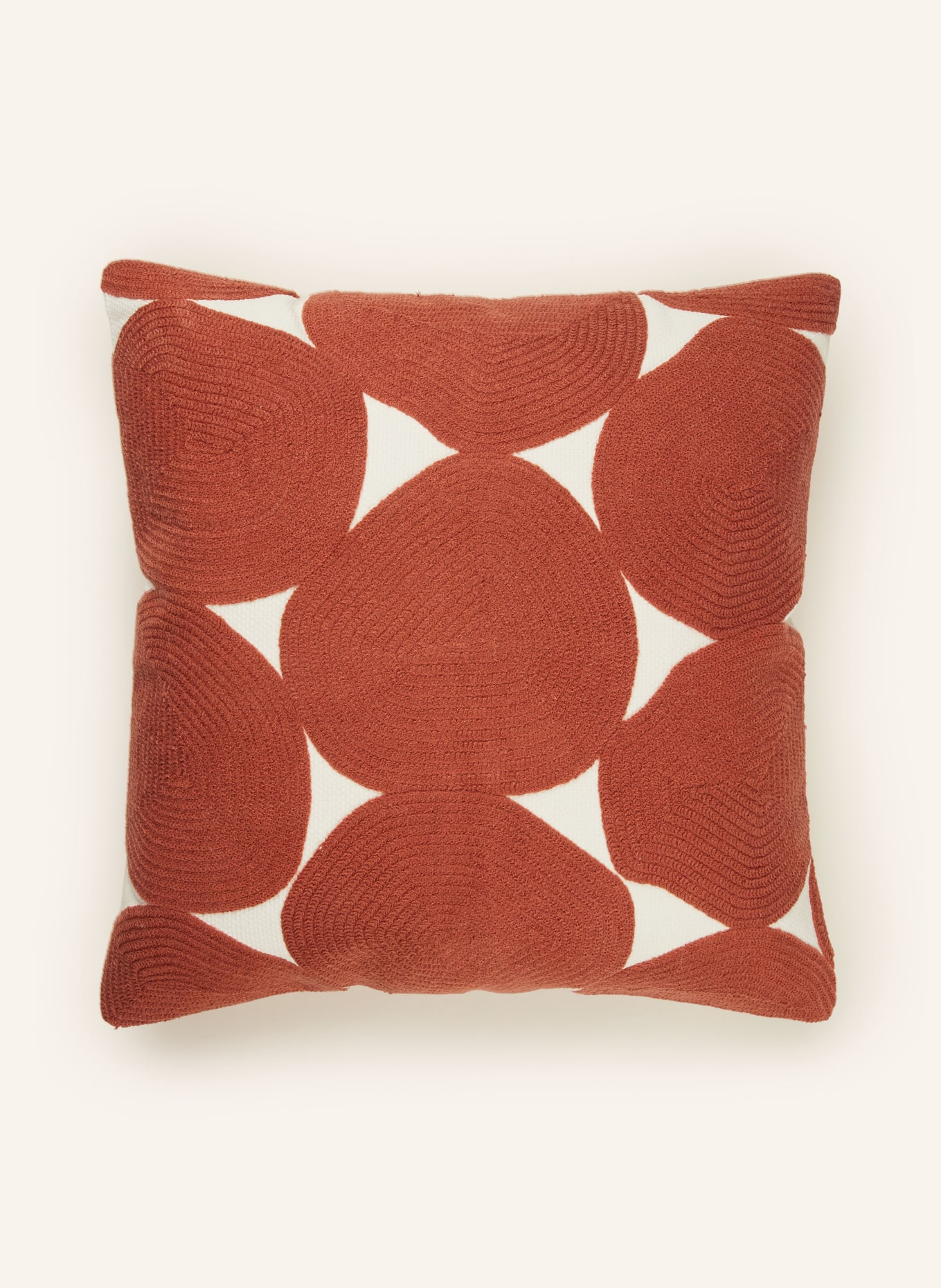 Westwing Collection Decorative cushion cover BARDIA, Color: CREAM/ BROWN (Image 1)