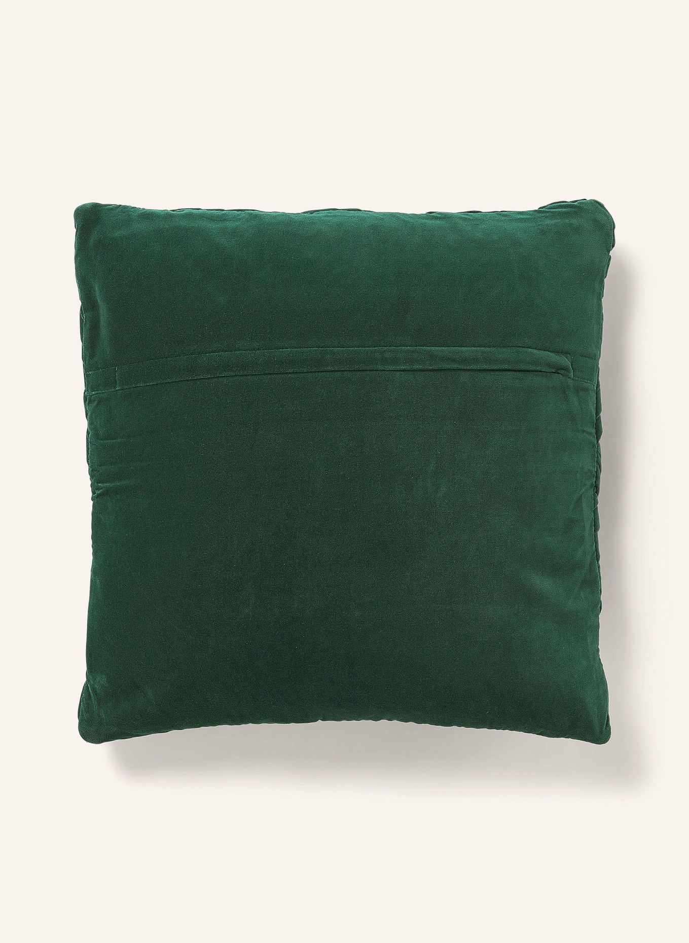 Westwing Collection Decorative cushion cover SINA in velvet, Color: DARK GREEN (Image 2)