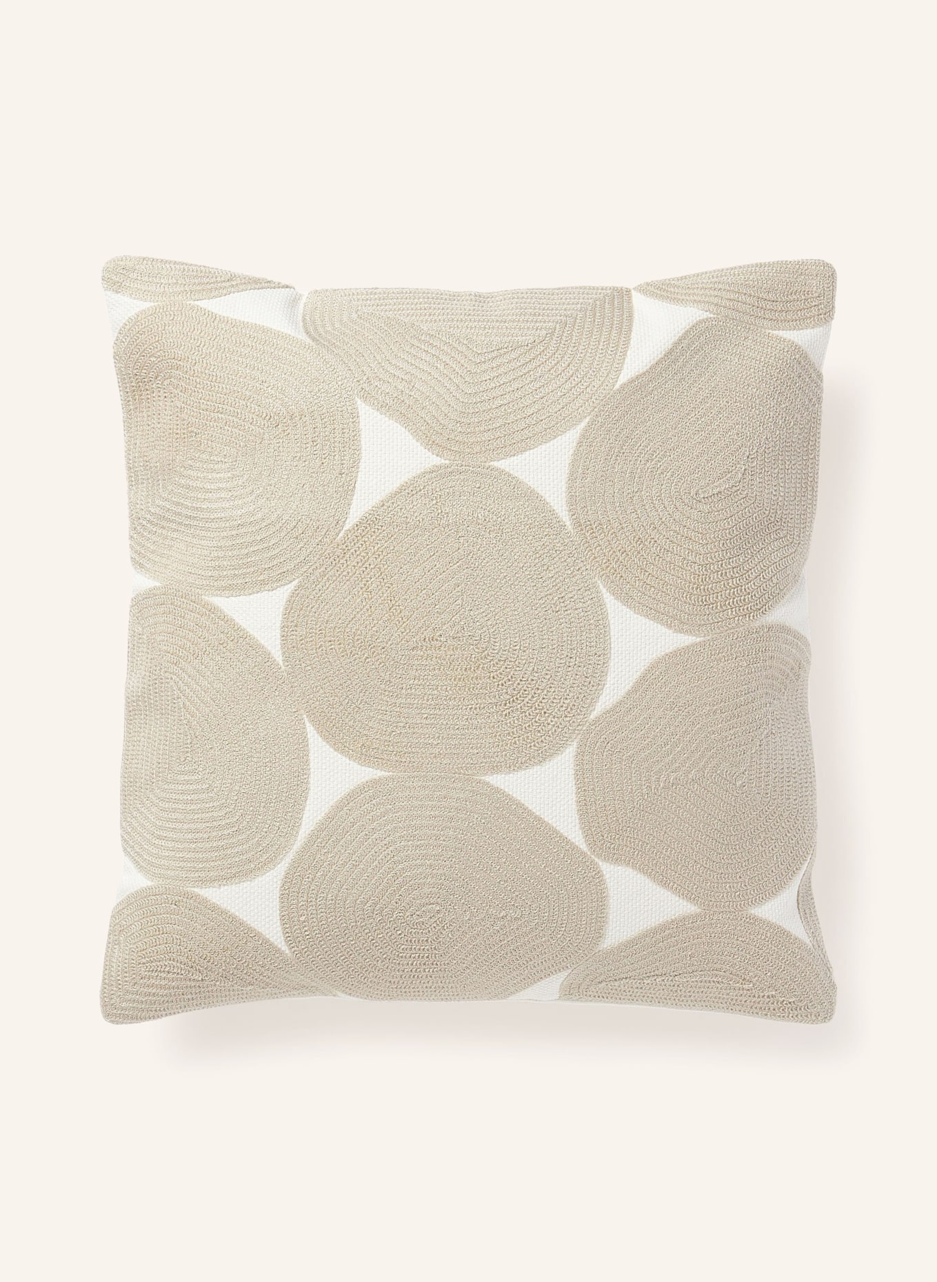 Westwing Collection Decorative cushion cover BARDIA, Color: ECRU/ BEIGE (Image 1)