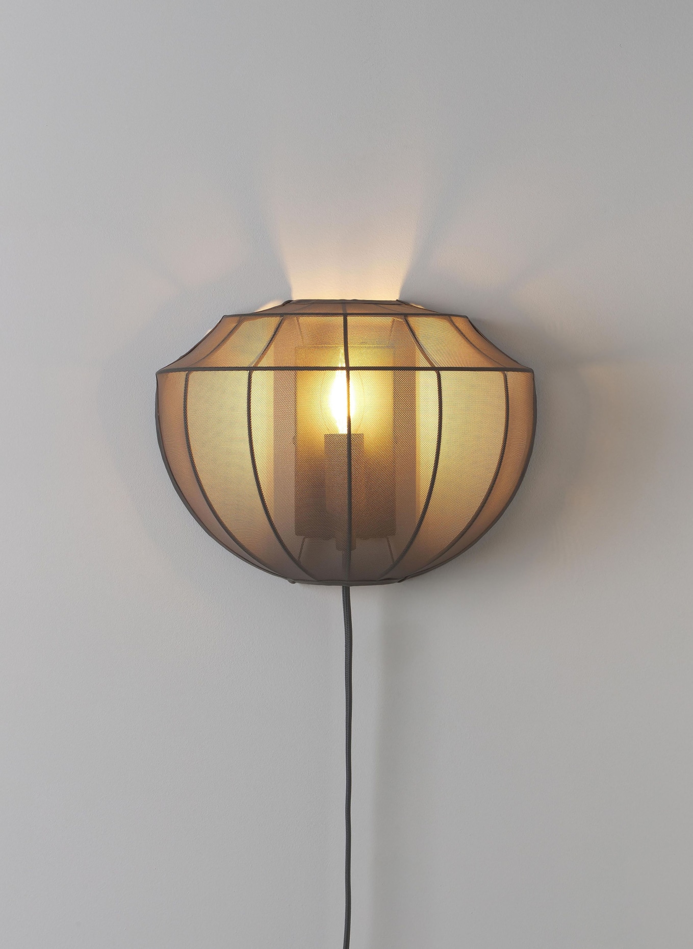 Westwing Collection Lampa ścienna BEAU, Kolor: SZARY (Obrazek 3)
