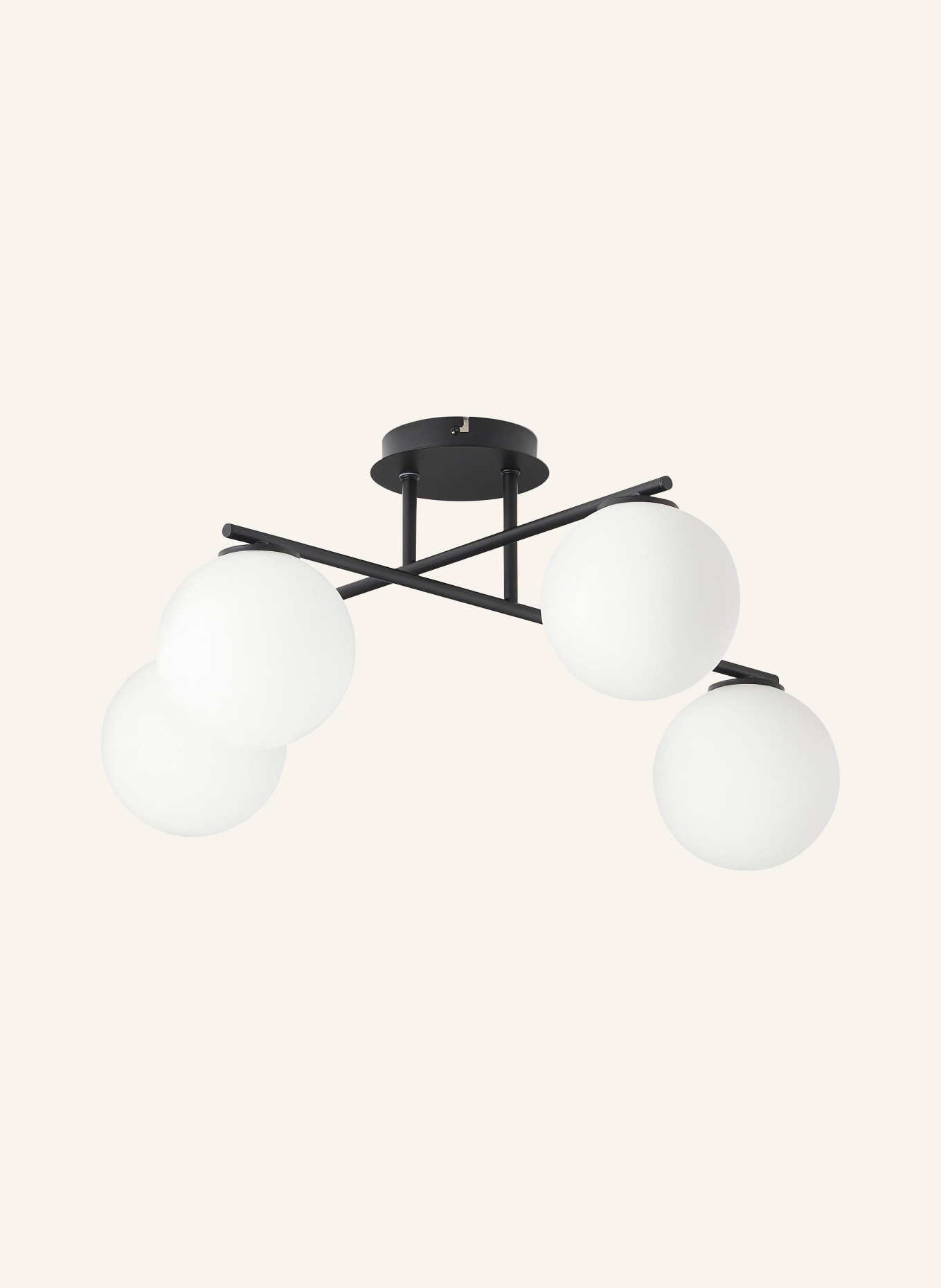 Westwing Collection Ceiling light ATLANTA, Color: WHITE/ BLACK (Image 1)
