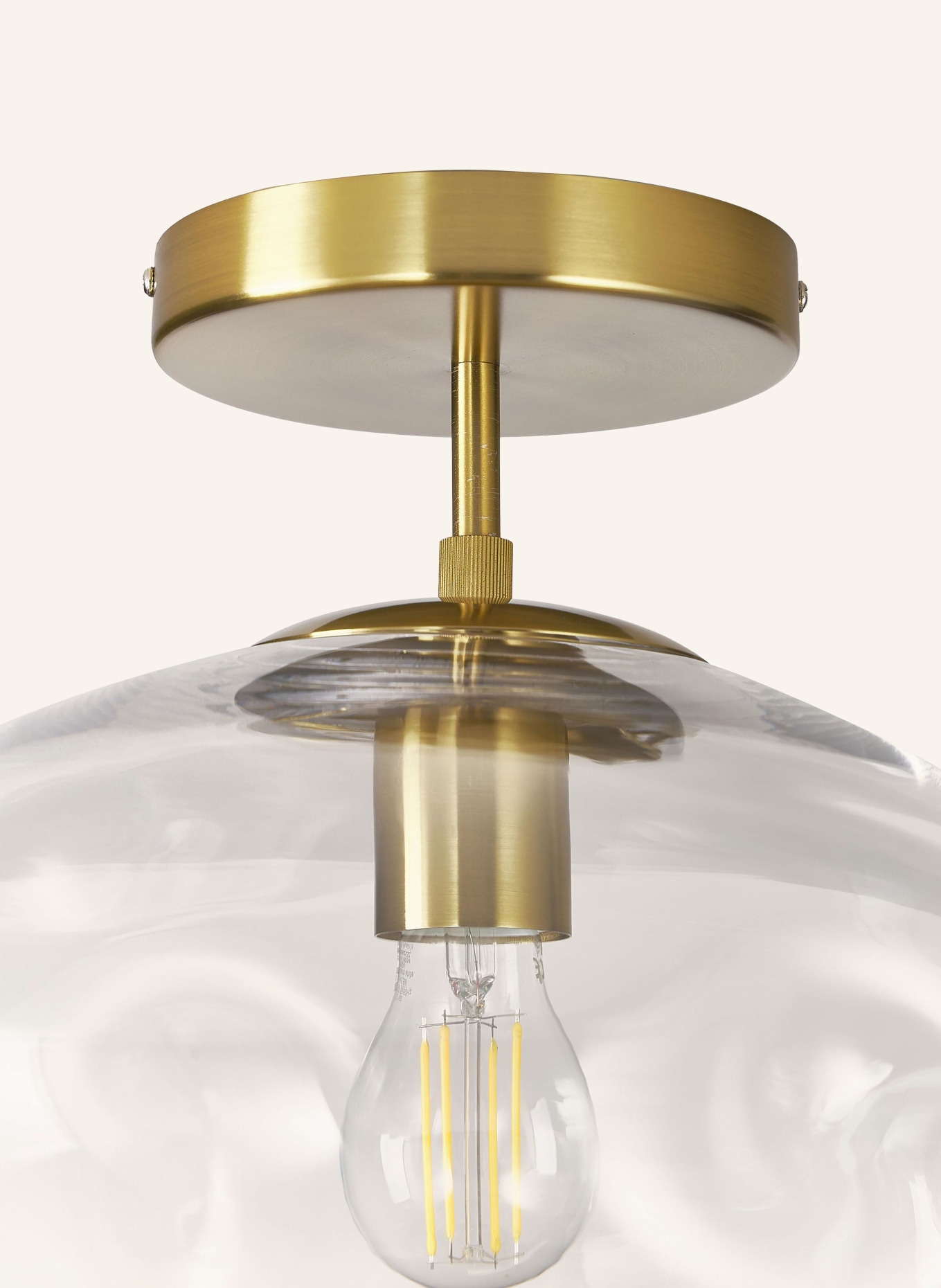 Westwing Collection Lampa sufitowa AMORA, Kolor: messingfarben, transparent (Obrazek 3)