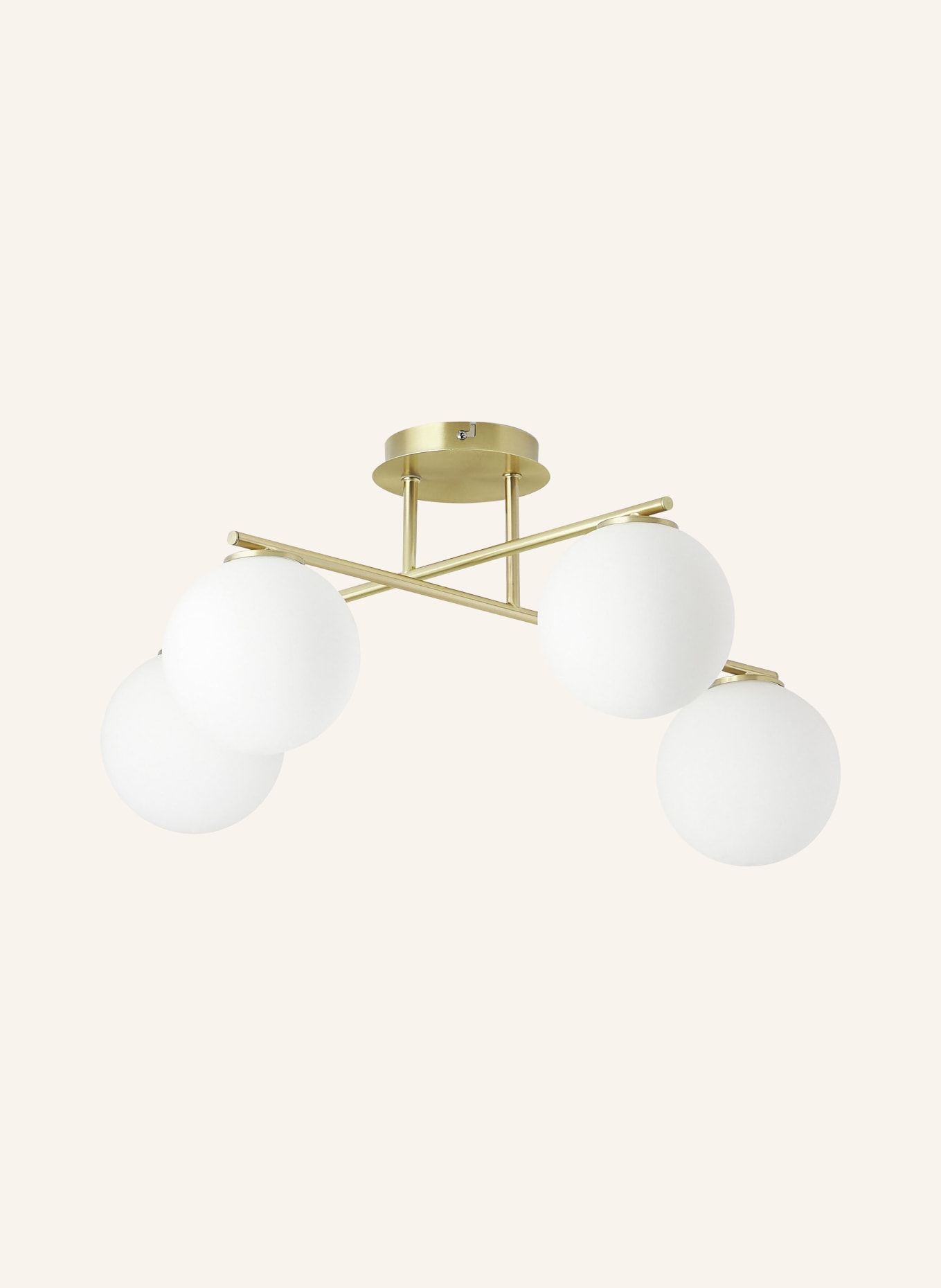 Westwing Collection Ceiling light ATLANTA, Color: WHITE/ GOLD (Image 1)